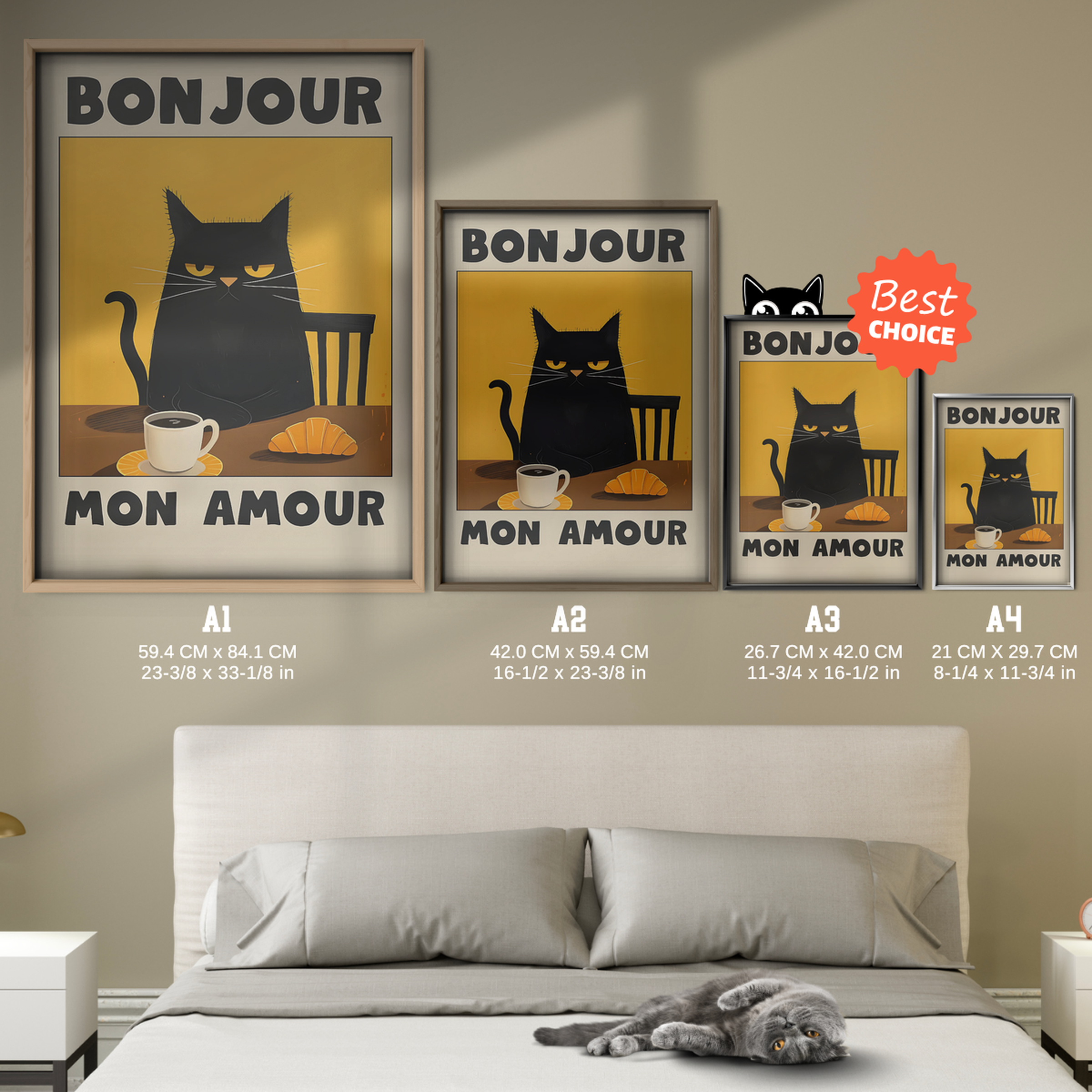 Cat Bonjour Mon Amour