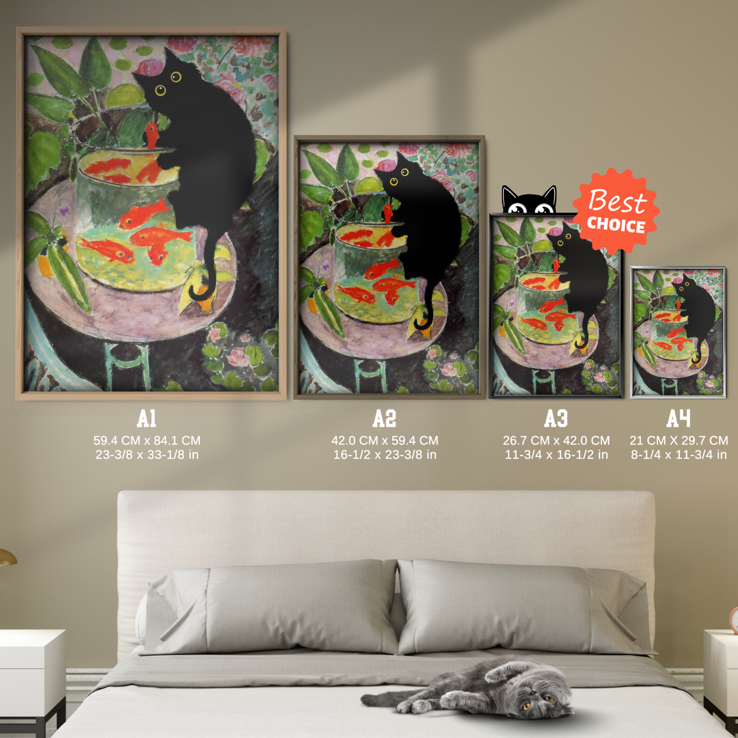 Cat Goldfish X Matisse