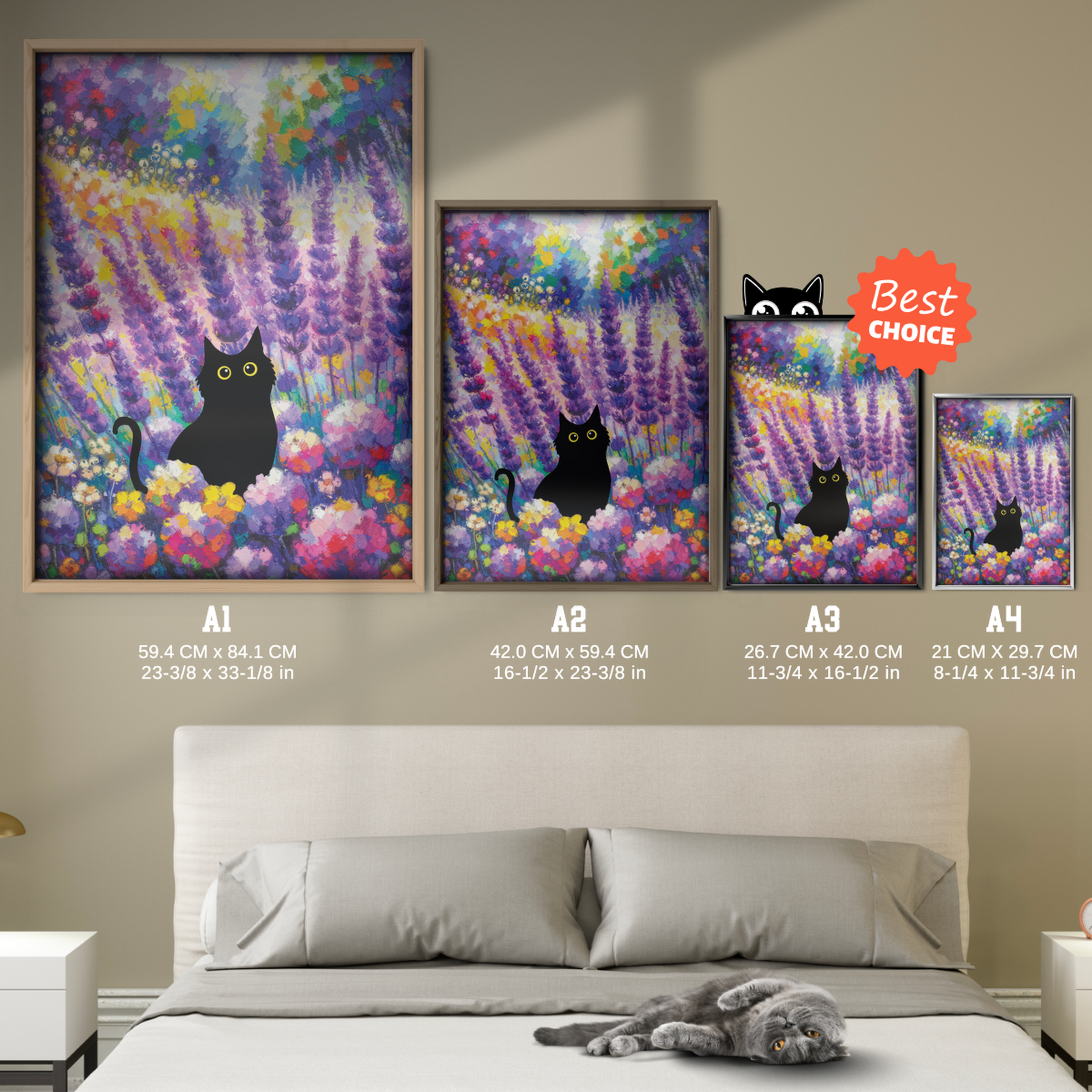 Cat In Lavender X Monet