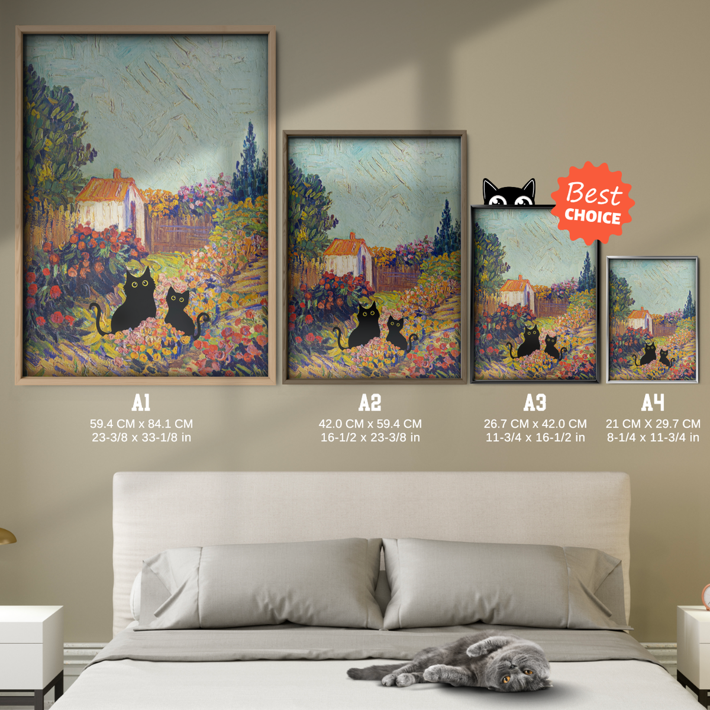 Cat In Van Gogh Provencal