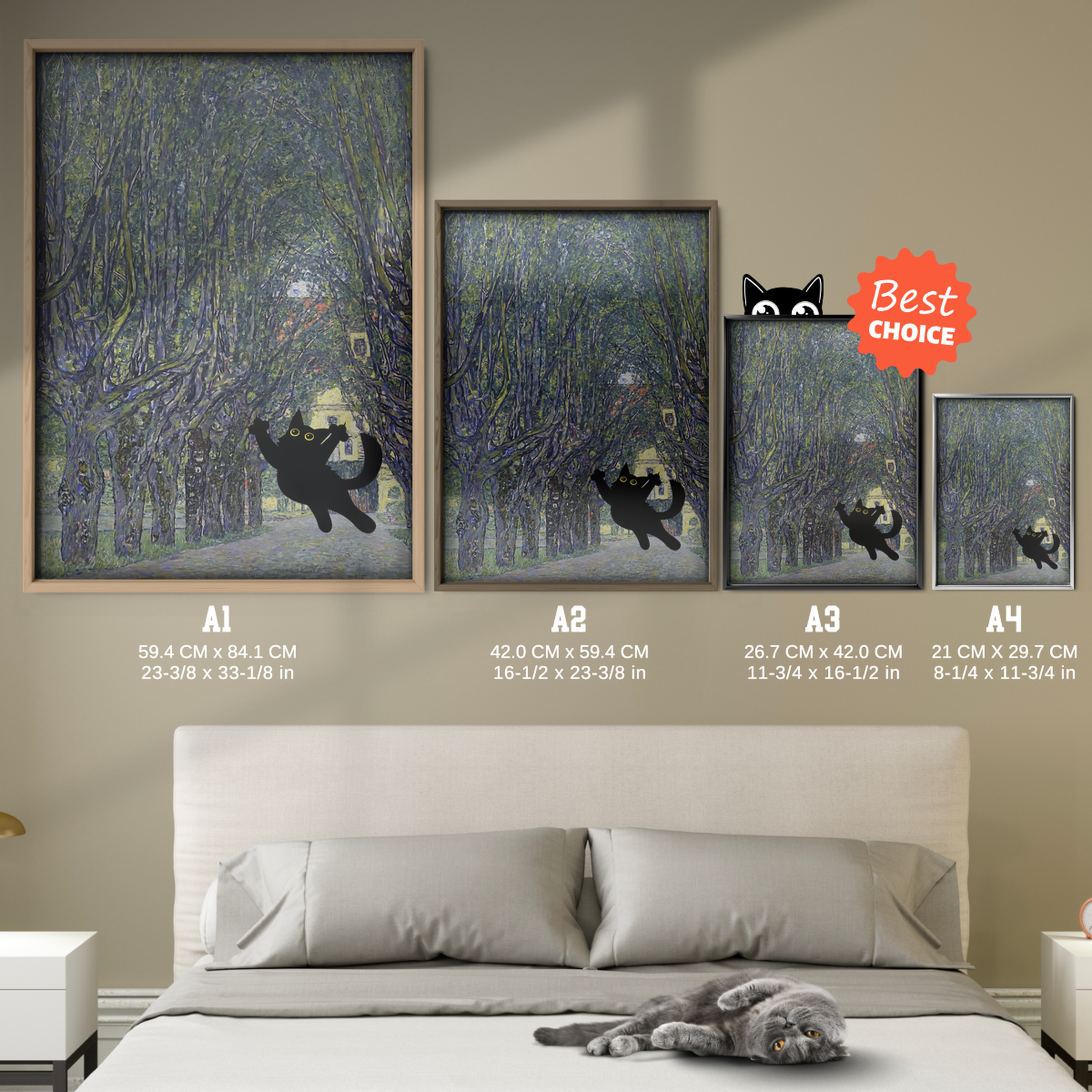 Cat Jump X Klimt The Avenue In The Park