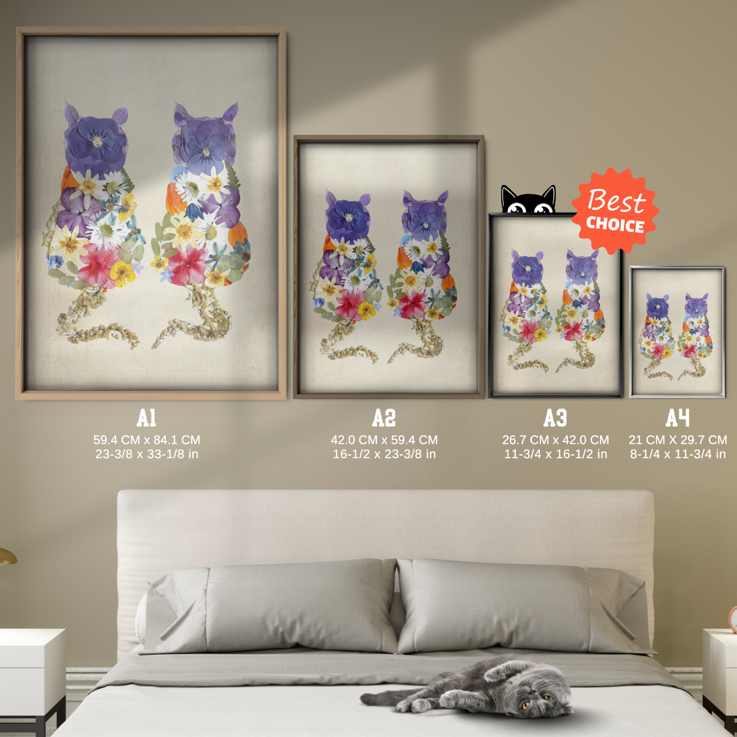 Cat Nature Flower 3 6