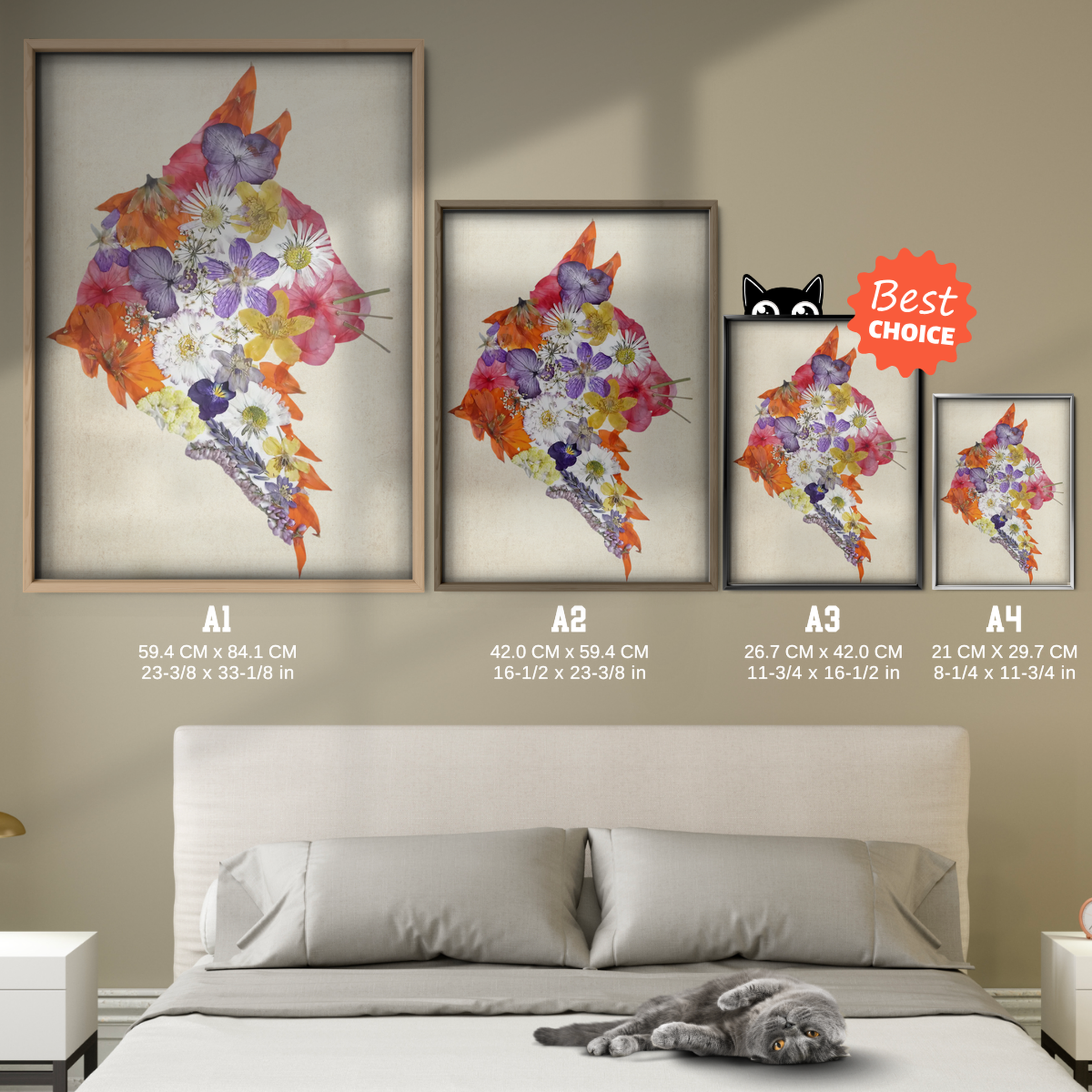 Cat Nature Flower 5 6