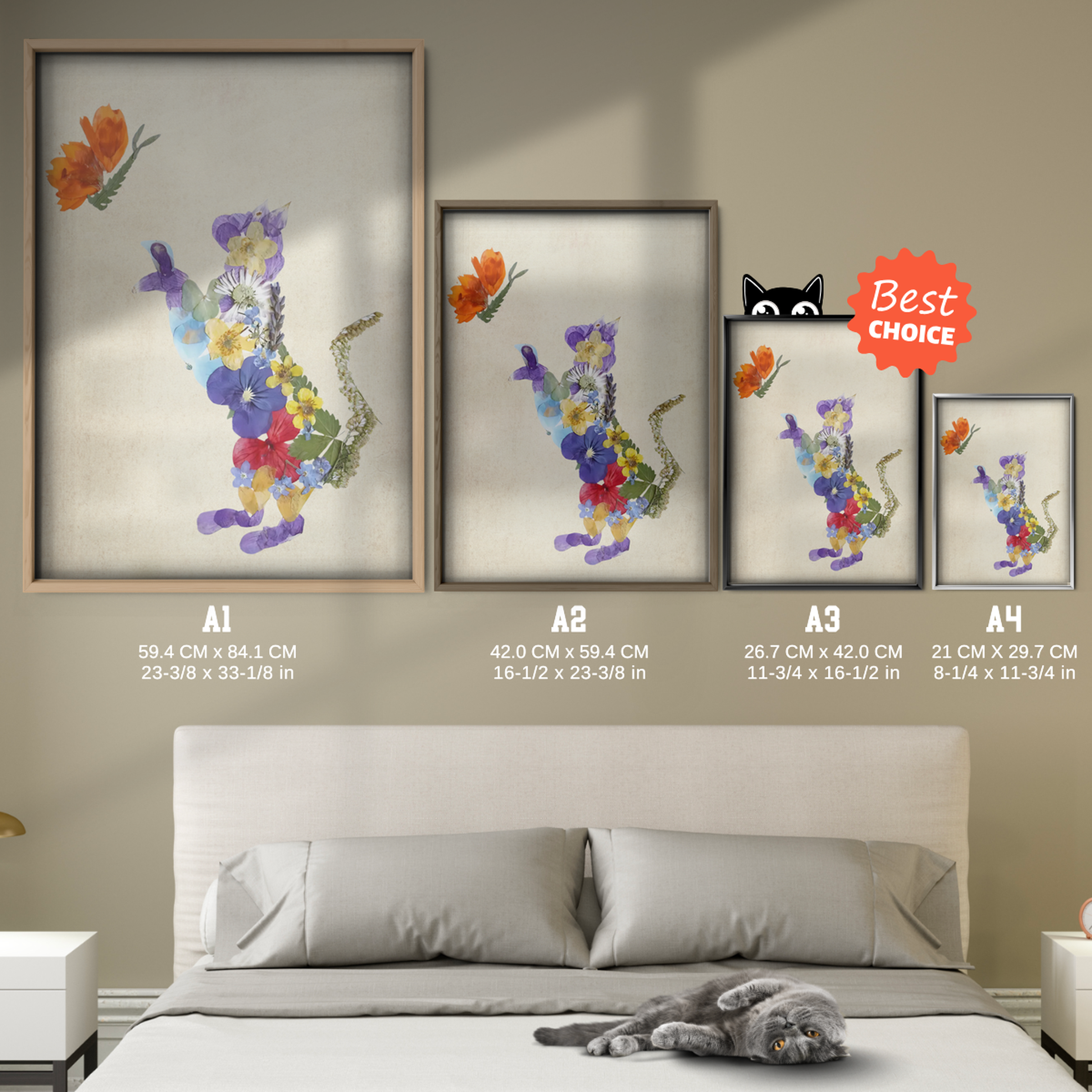 Cat Nature Flower 6 6