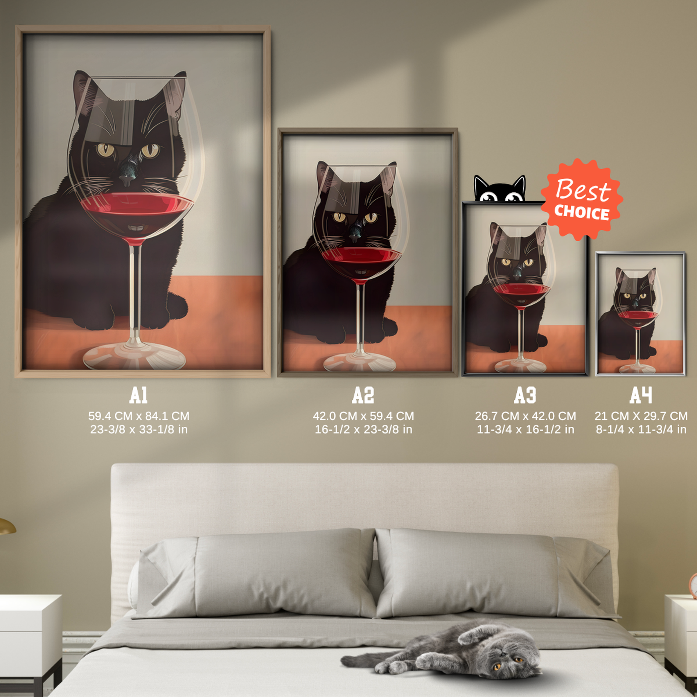 Cat Wine Reflect