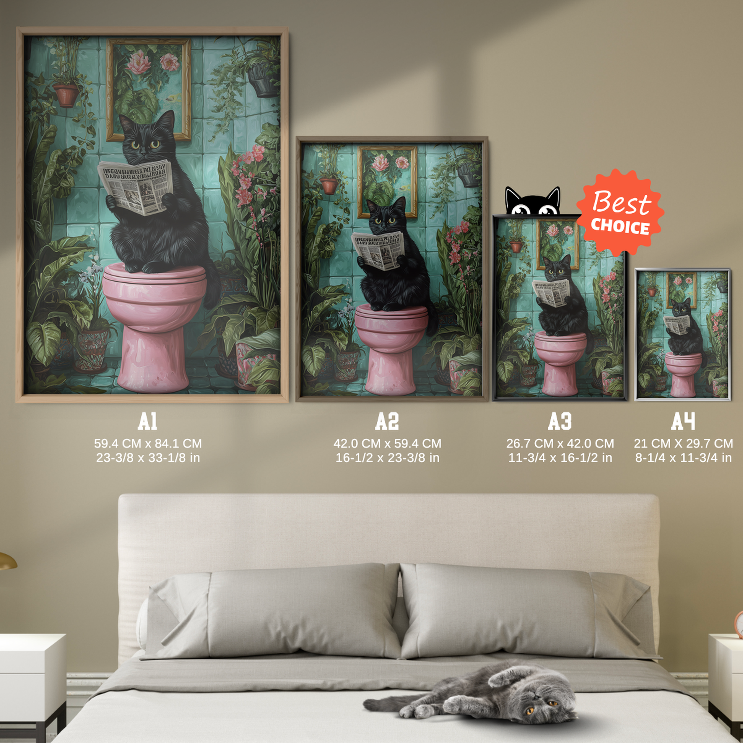 Cozy Cat Bathroom Reader