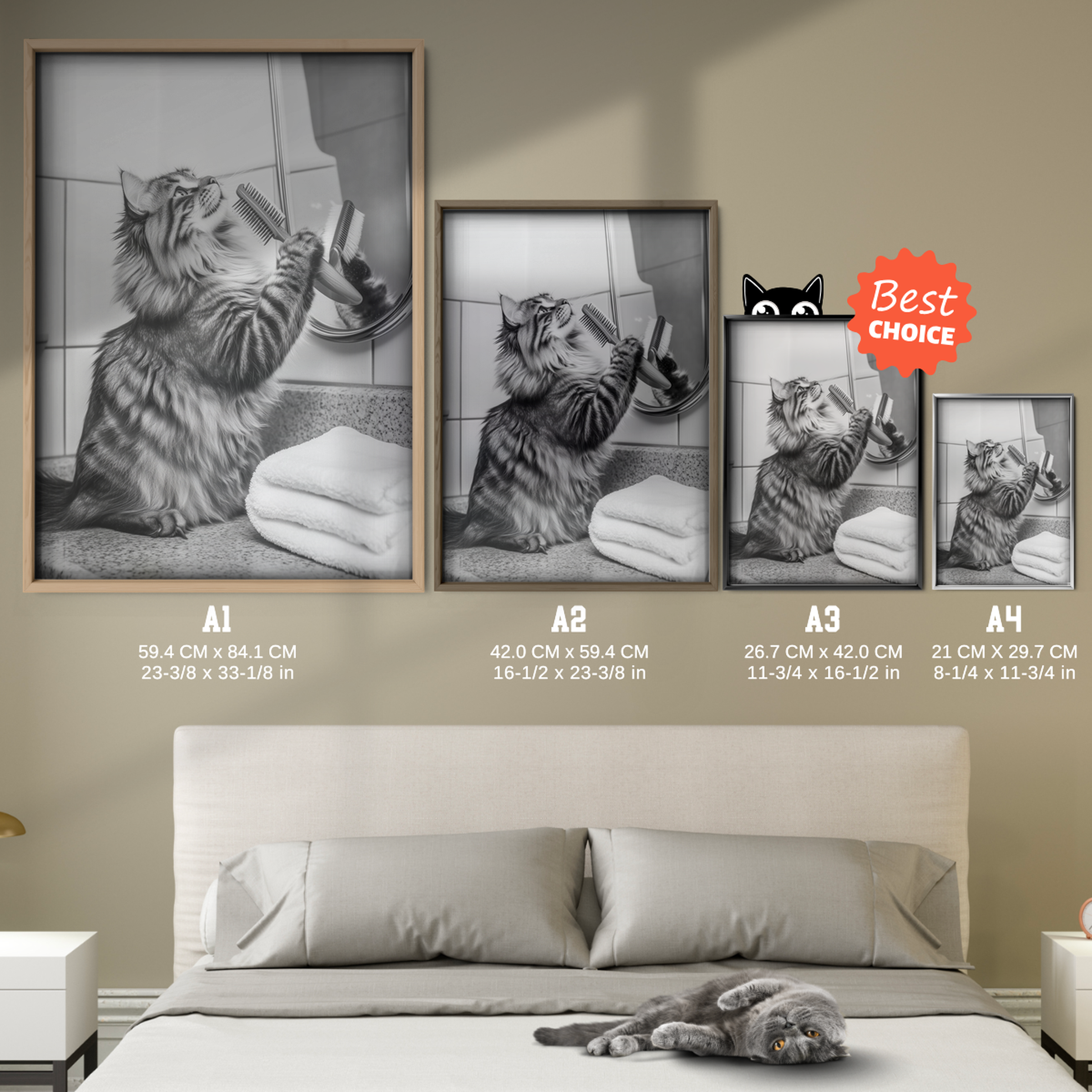 Cozy Cat Bathroom Singer