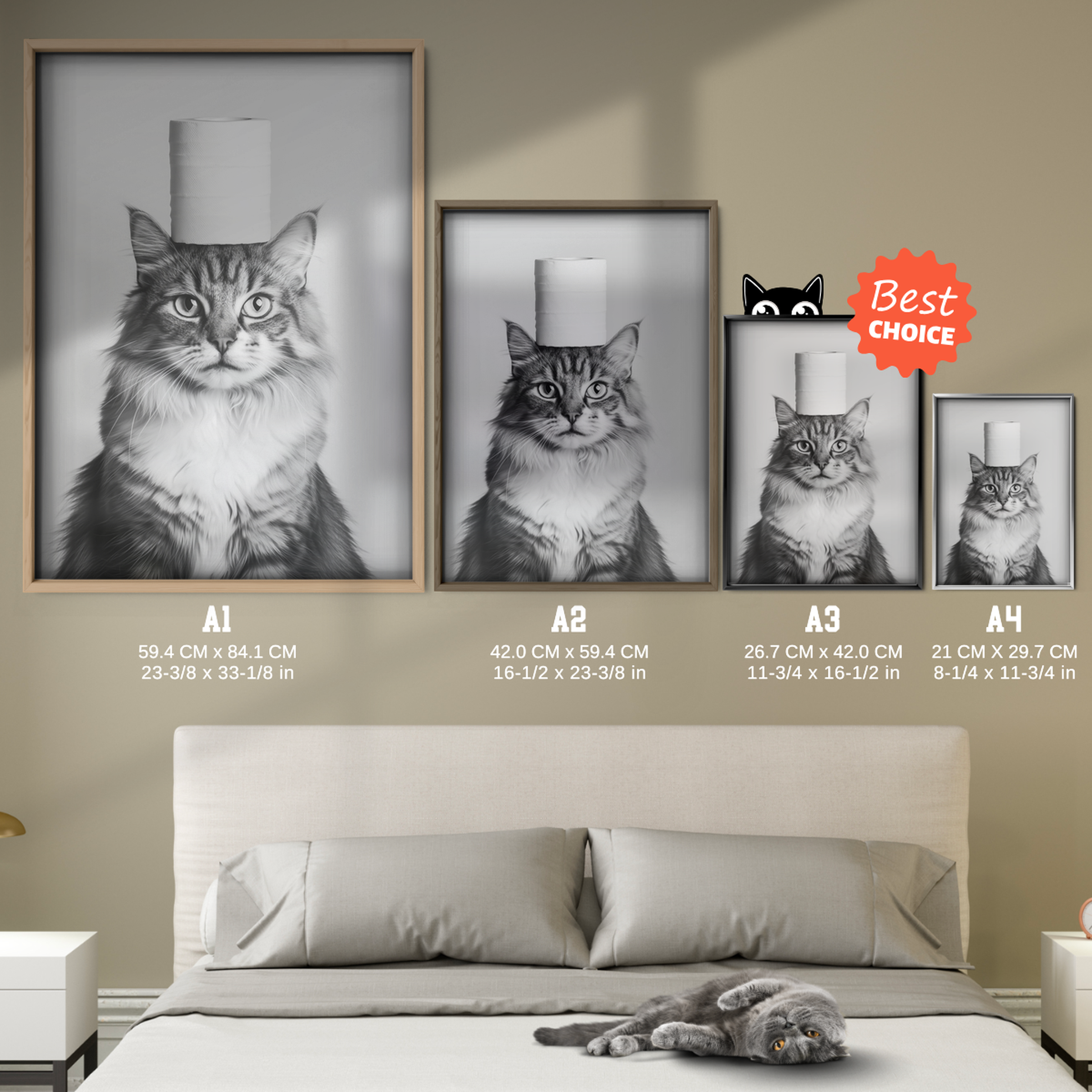 Cozy Cat Toilet Paper Crown 2