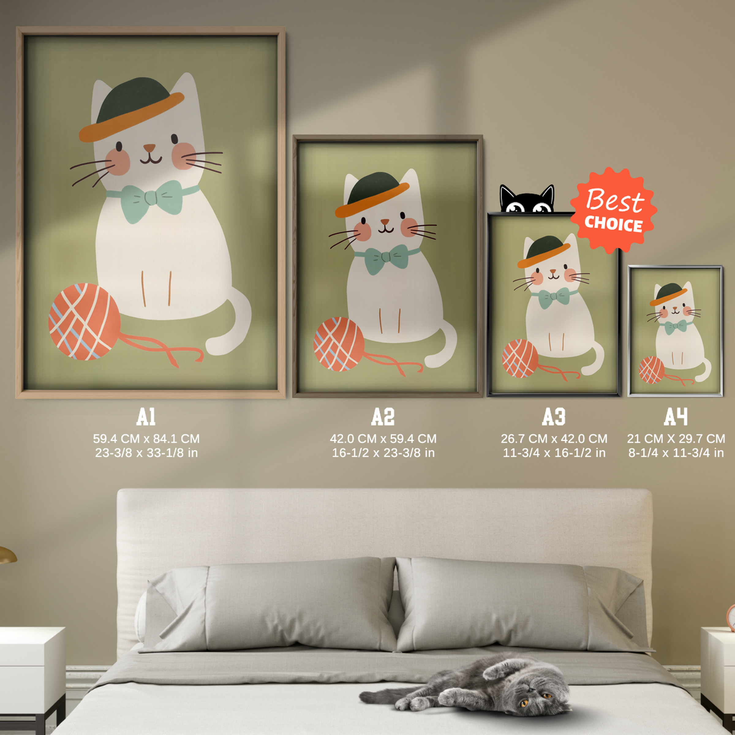 Pop Cat Gentleman Hat