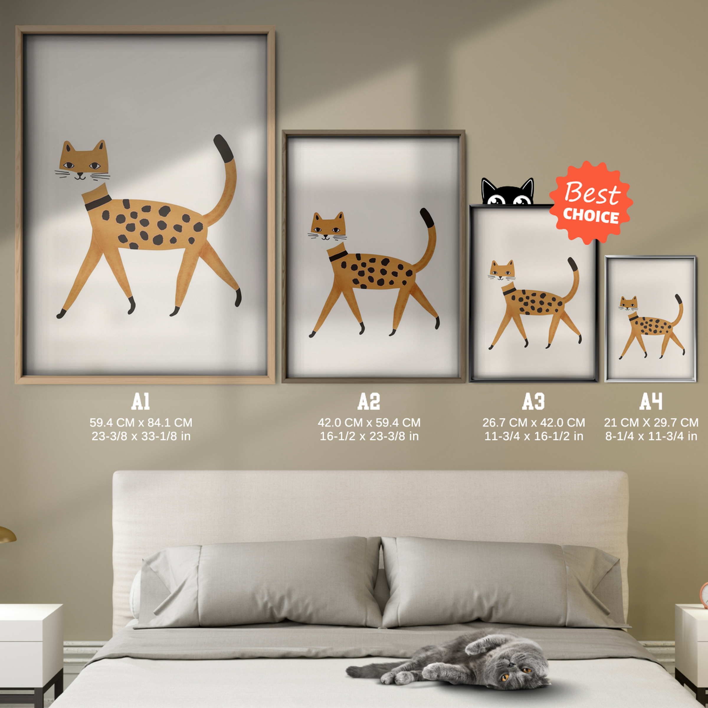 Pop Cat Golden Leopard