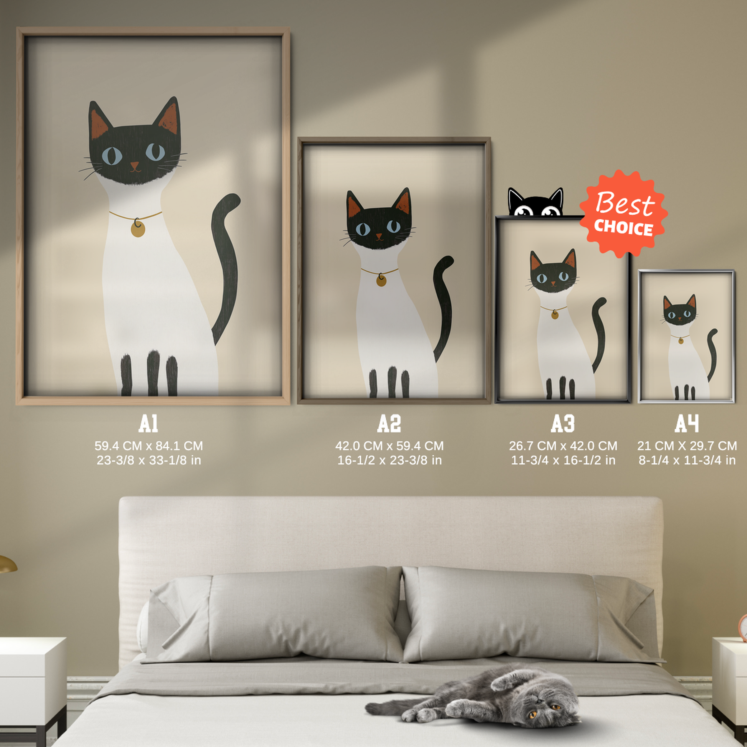 Pop Cat Golden Pendant