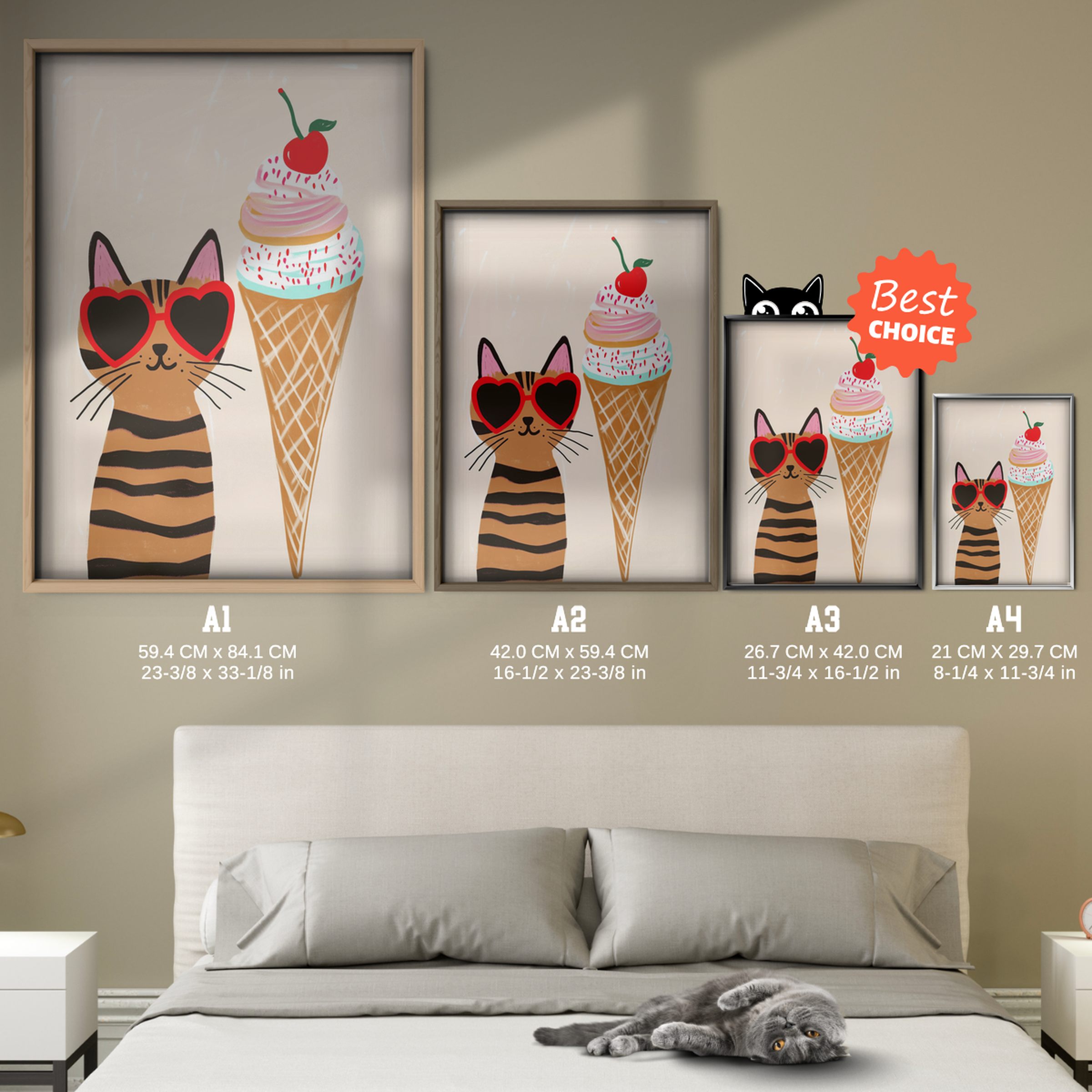 Pop Cat Ice Cream Love