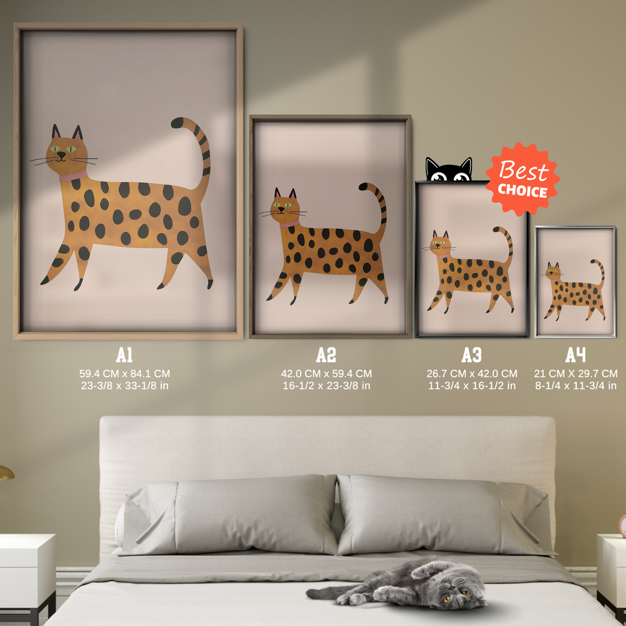 Pop Cat Orange Spots