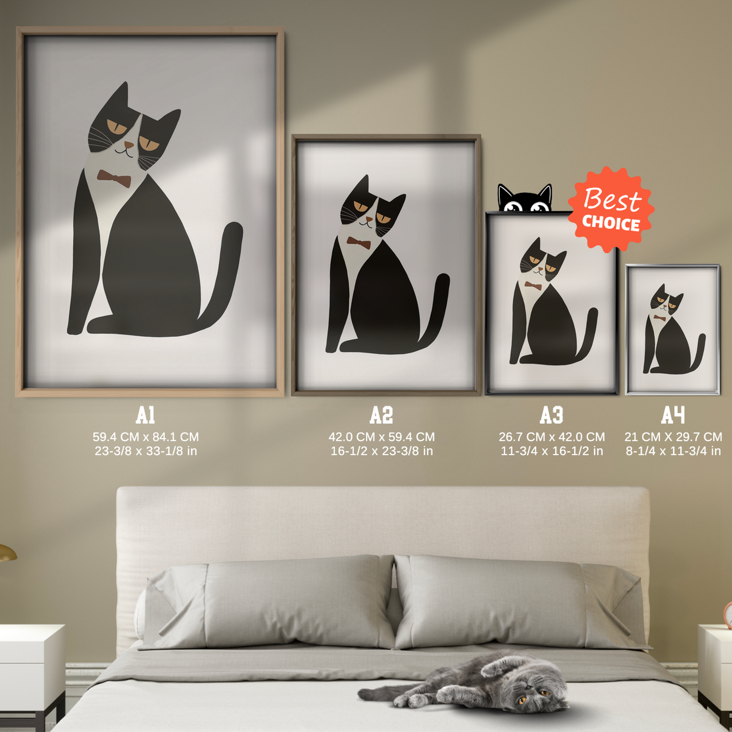 Pop Cat Sitting Chic