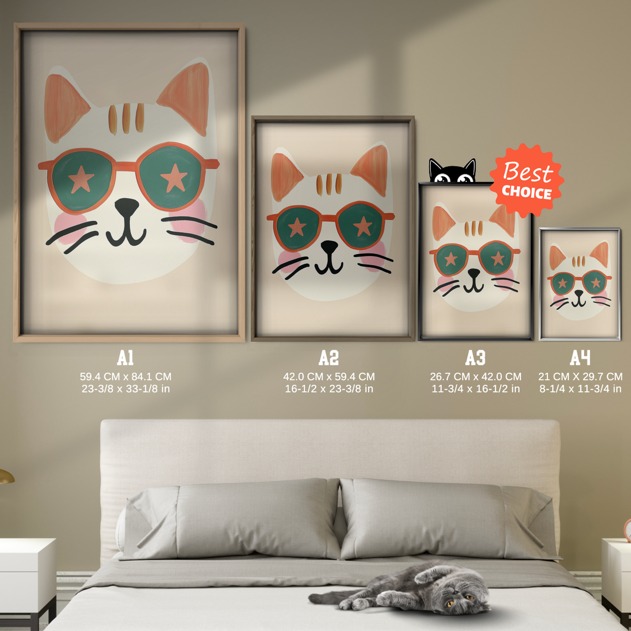 Pop Cat Star Glasses