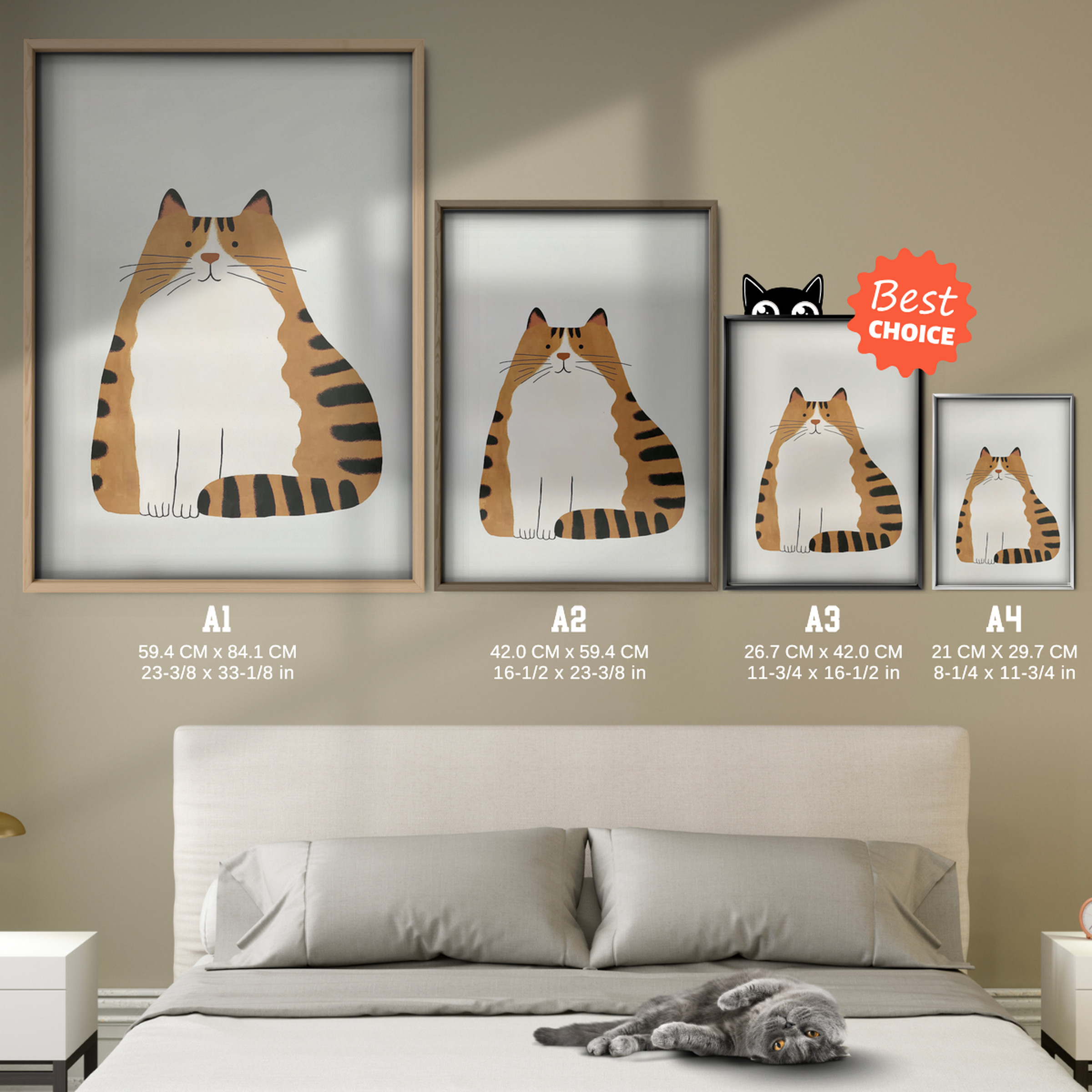 Pop Cat Wide Stripes