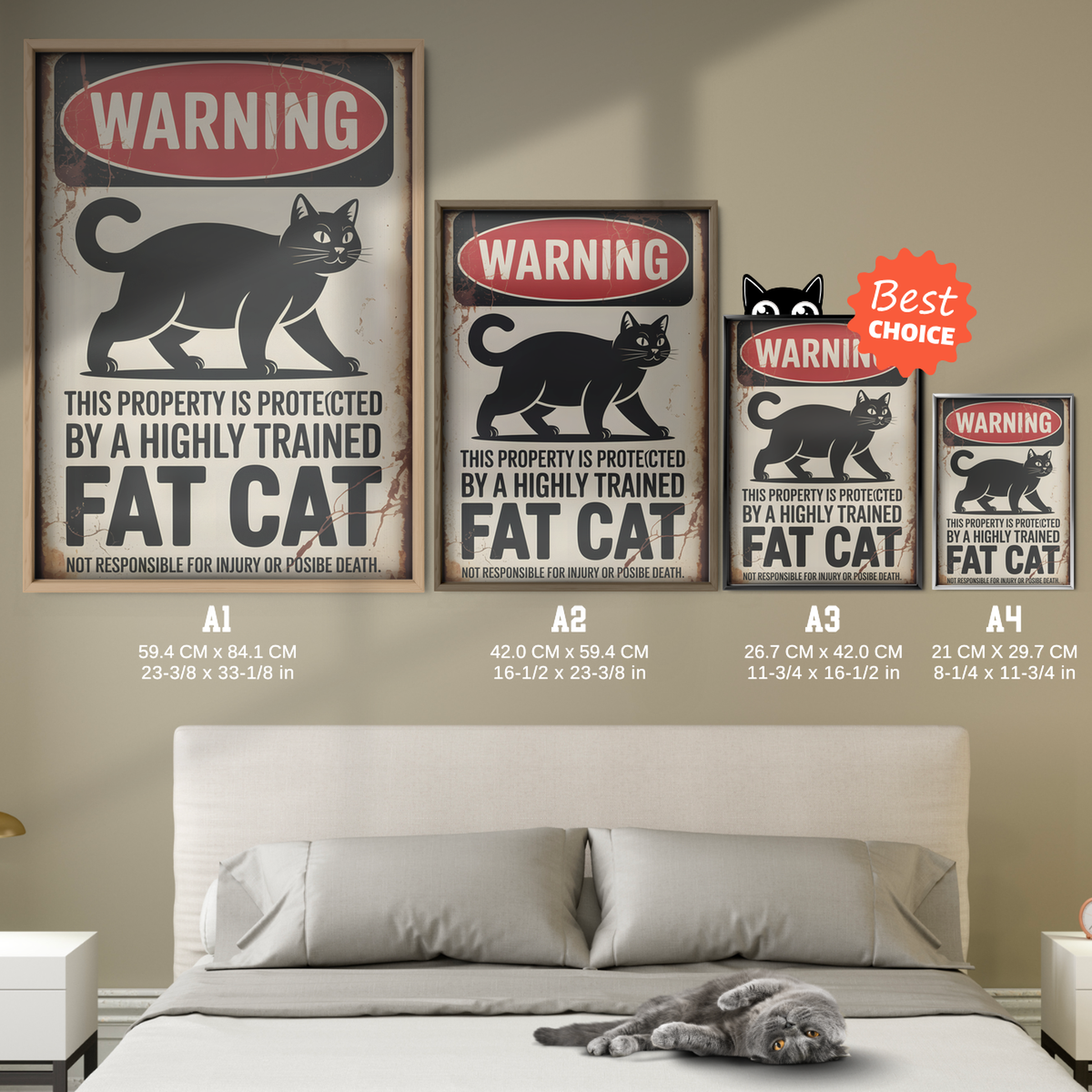 Warning Fat Cat