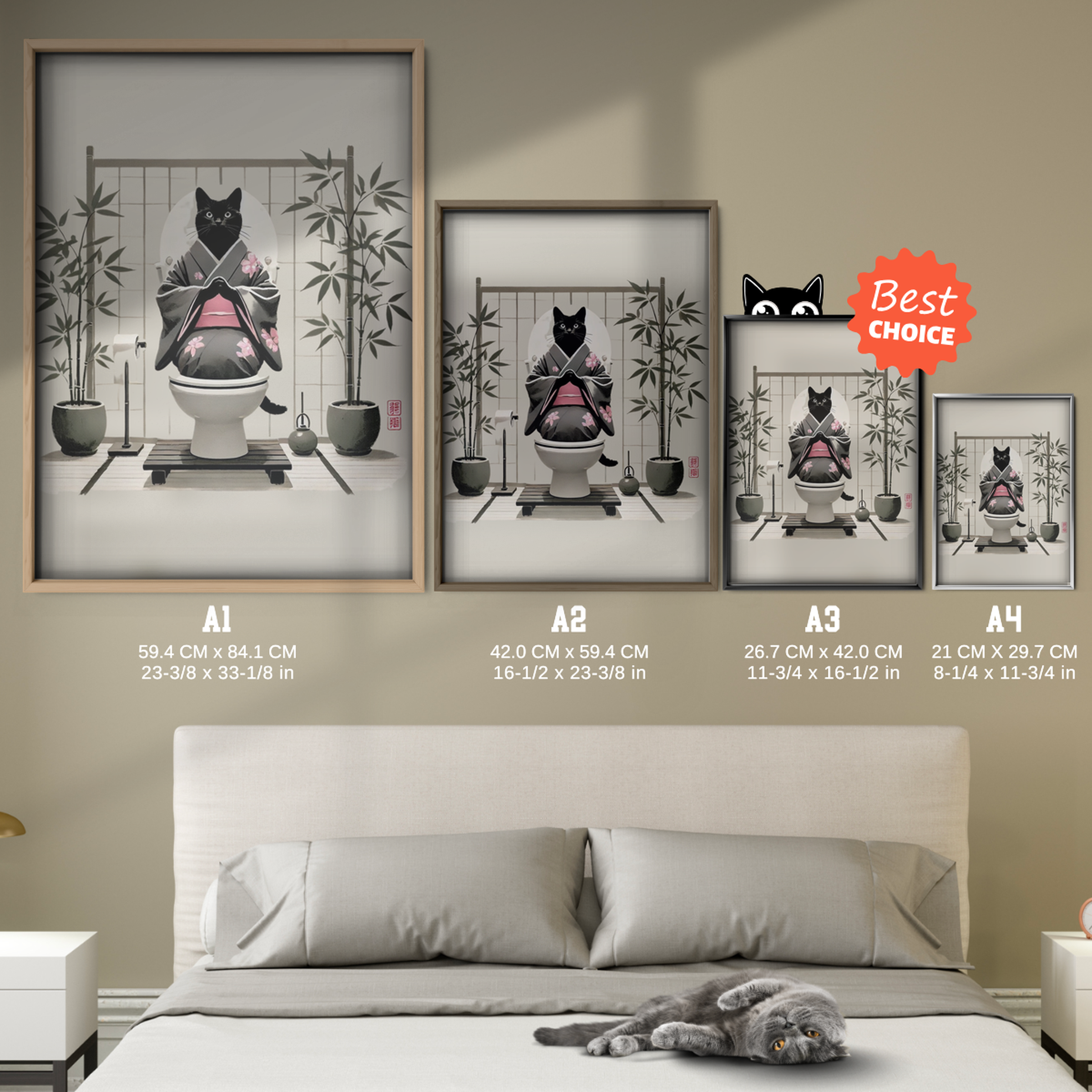 Zen Cat Bamboo Spirit