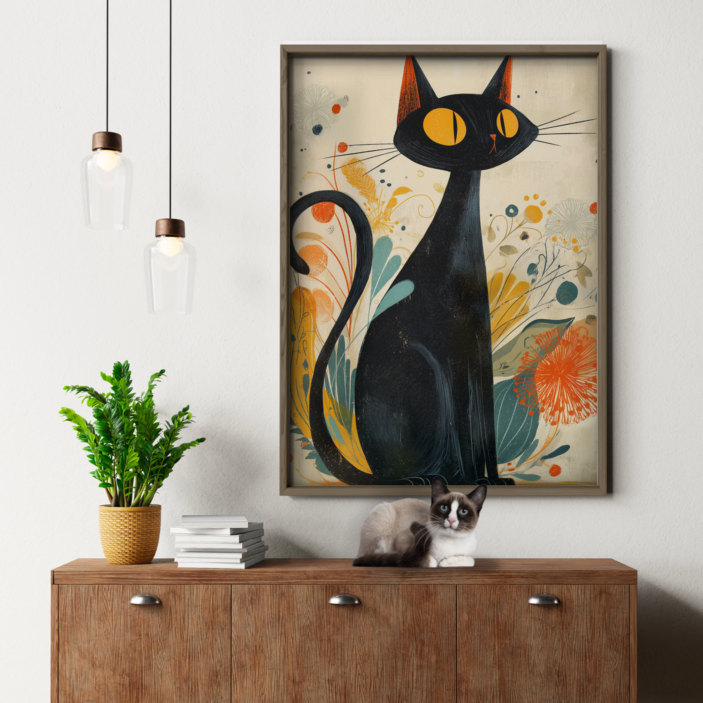 Atomic Cat Floral Swing