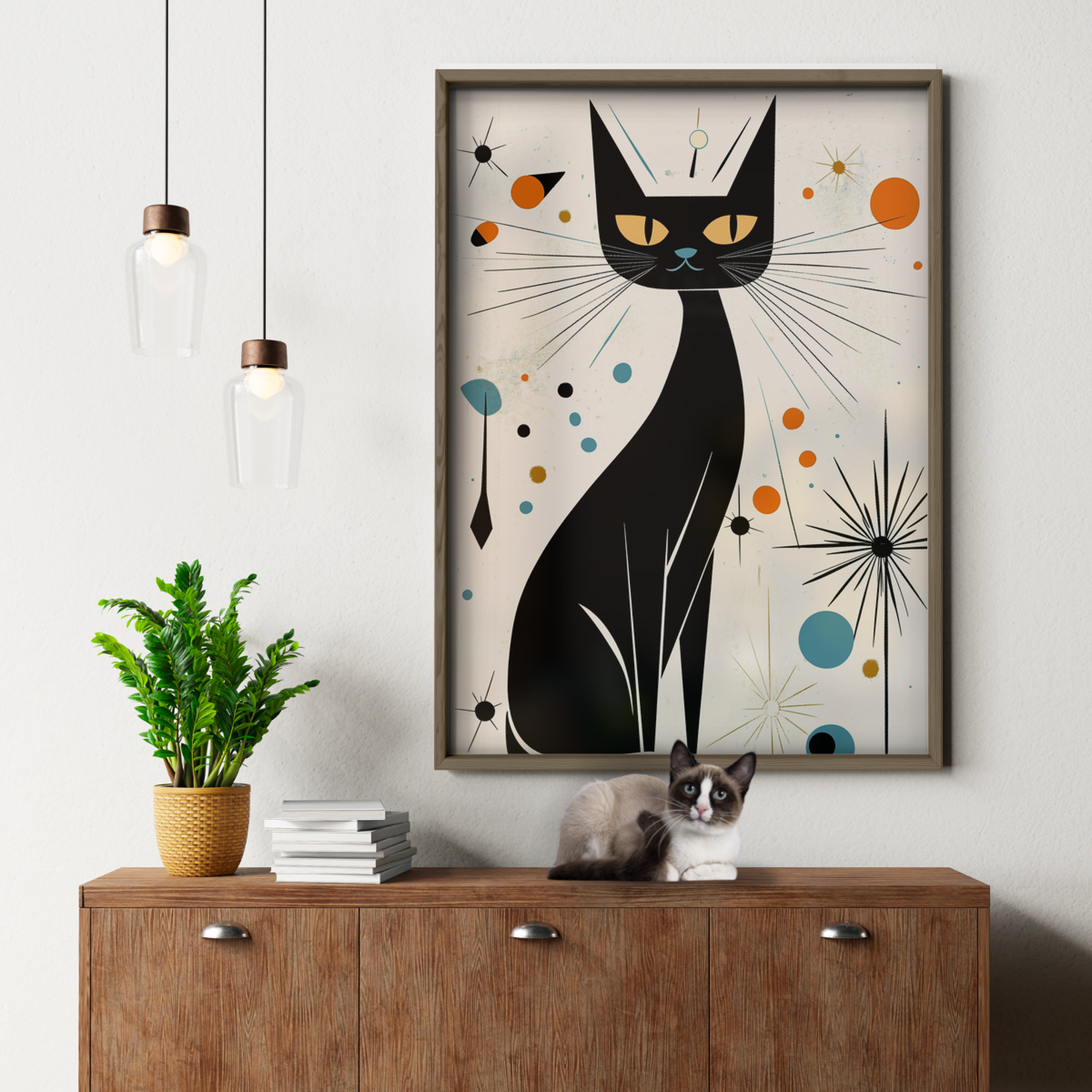 Atomic Cat Starburst Charm