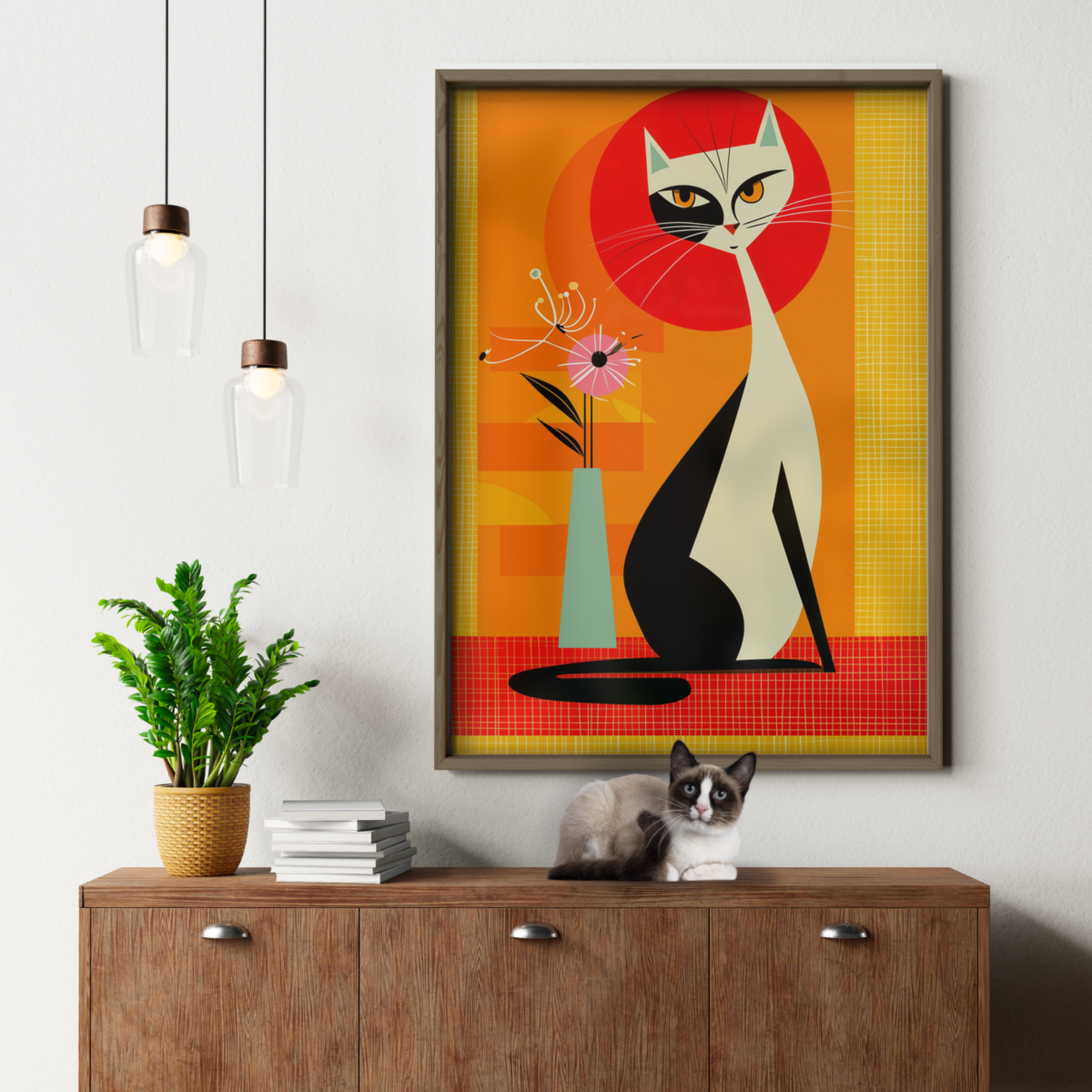 Atomic Cat Sunset Chic