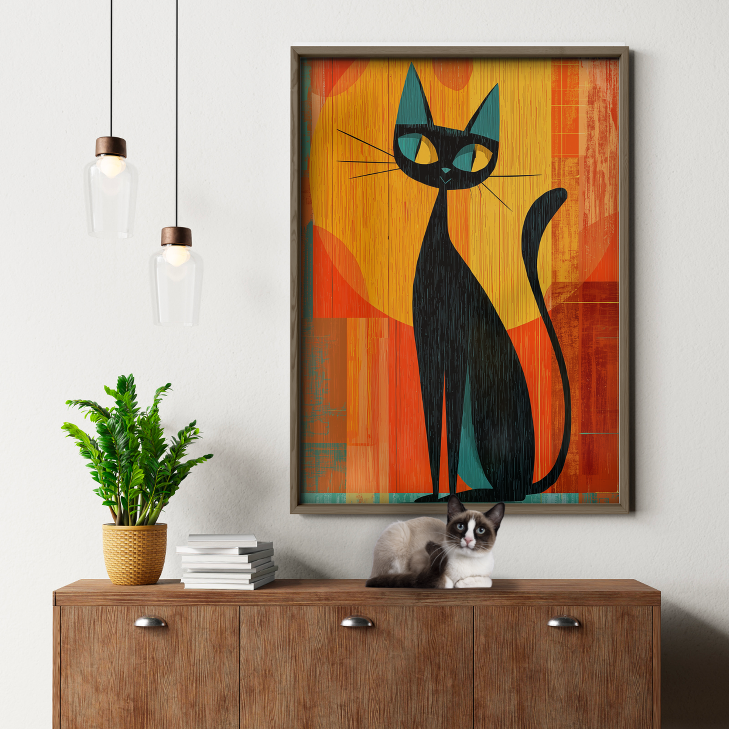 Atomic Cat Sunset Vibes