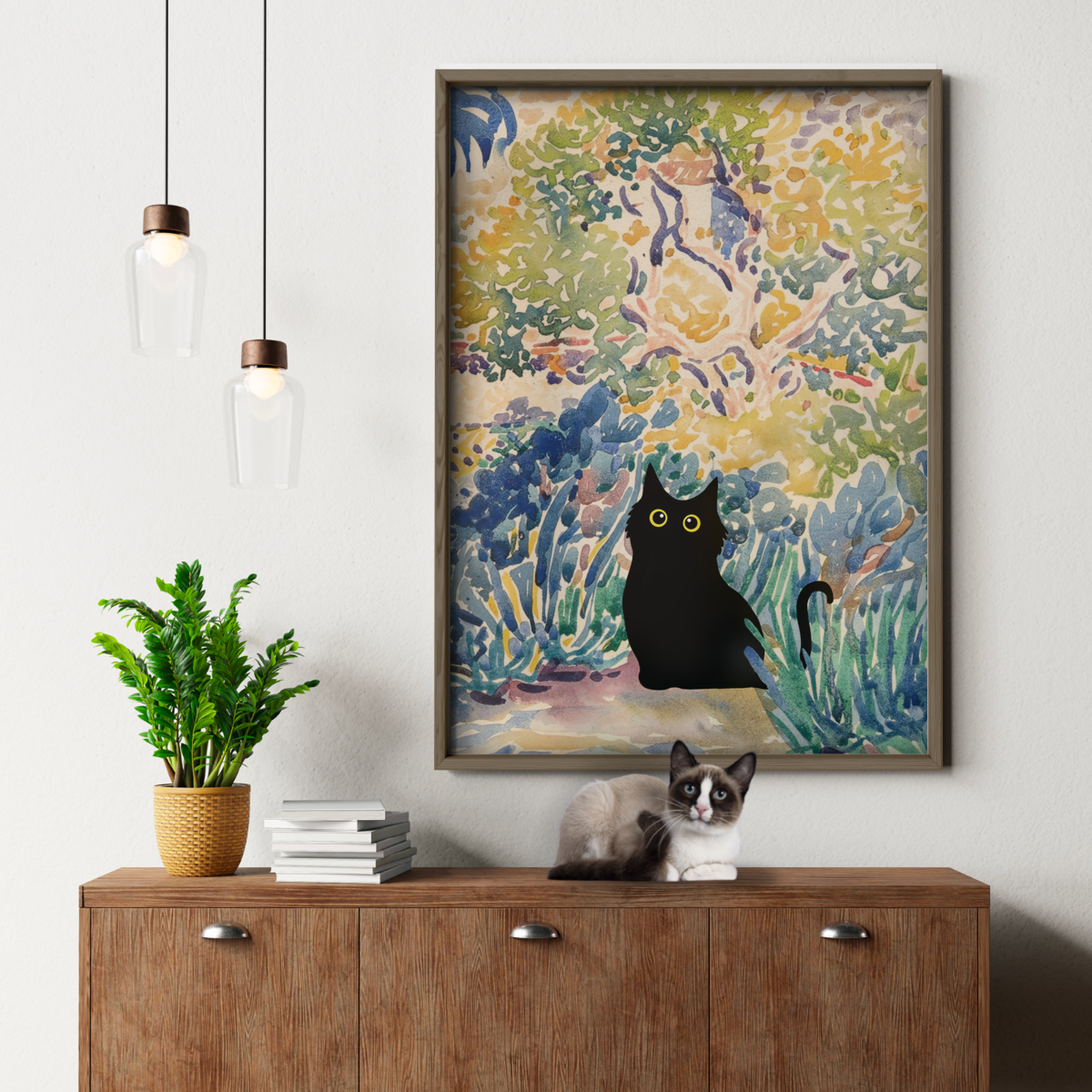 Black Cat In Courbet Field