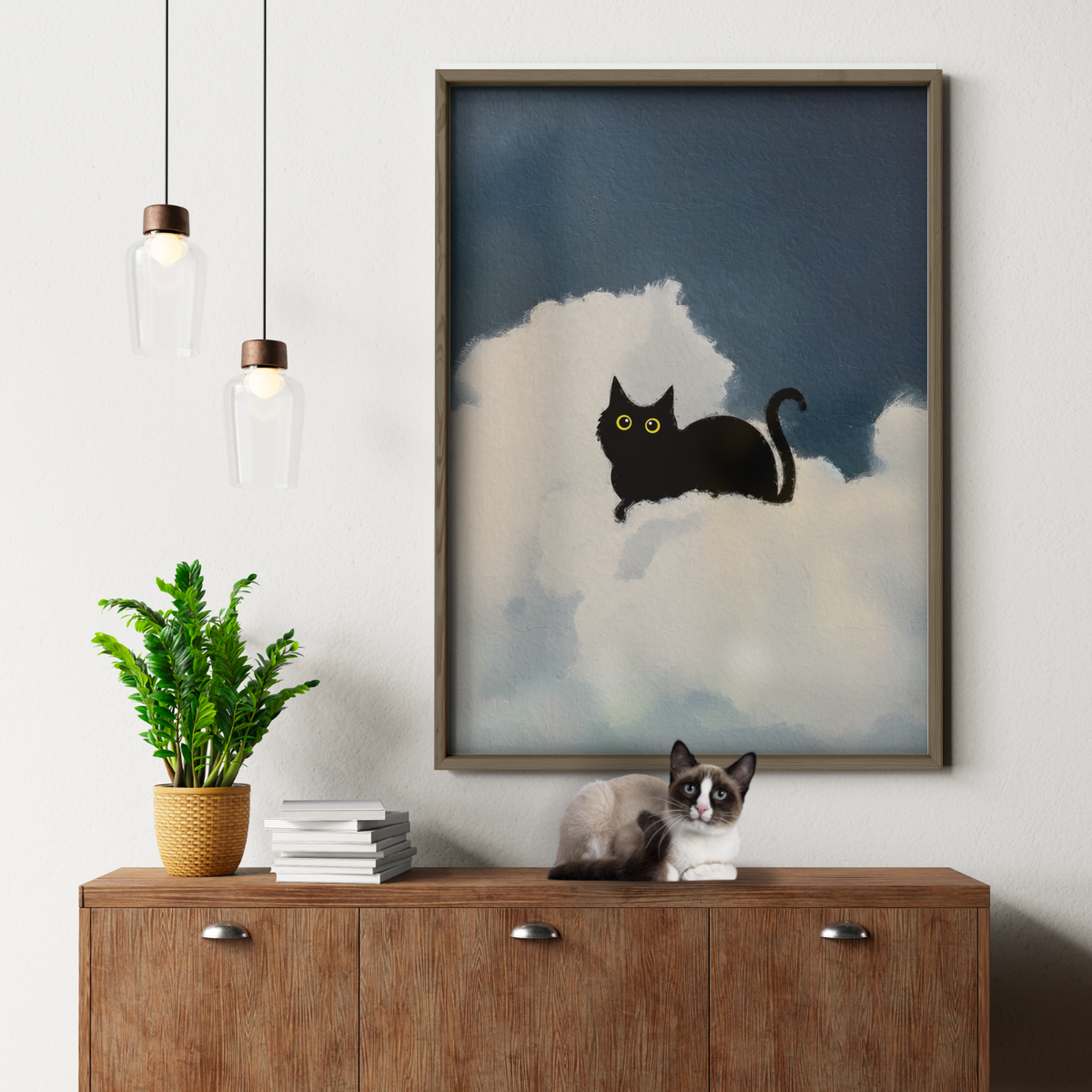 Black Cat In The Clouds 3 3