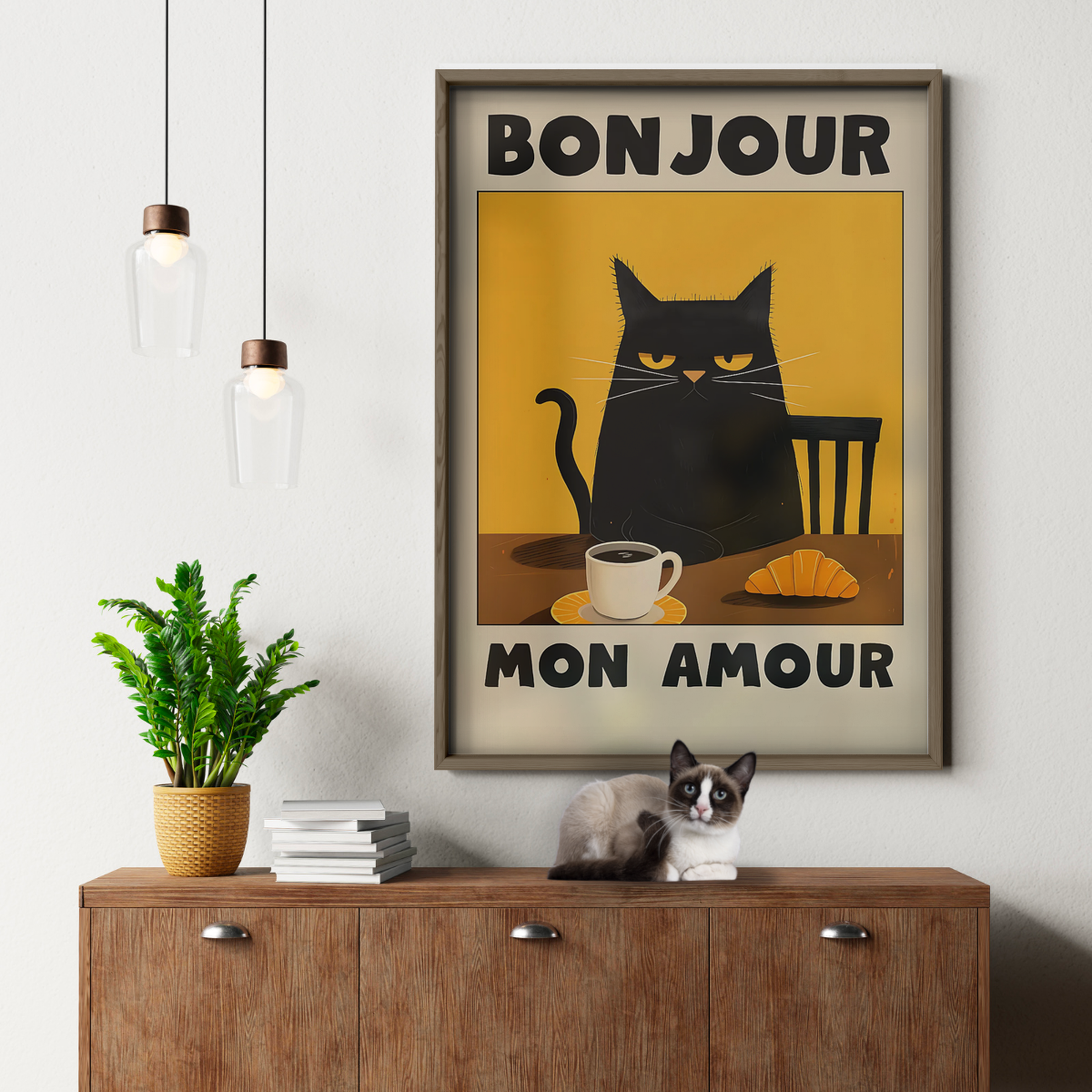 Cat Bonjour Mon Amour