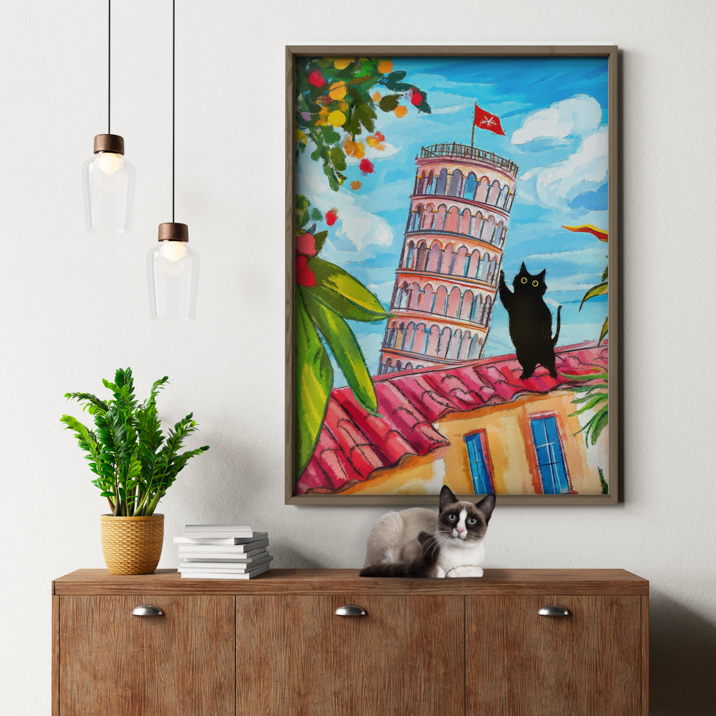 Cat In Pise Italy