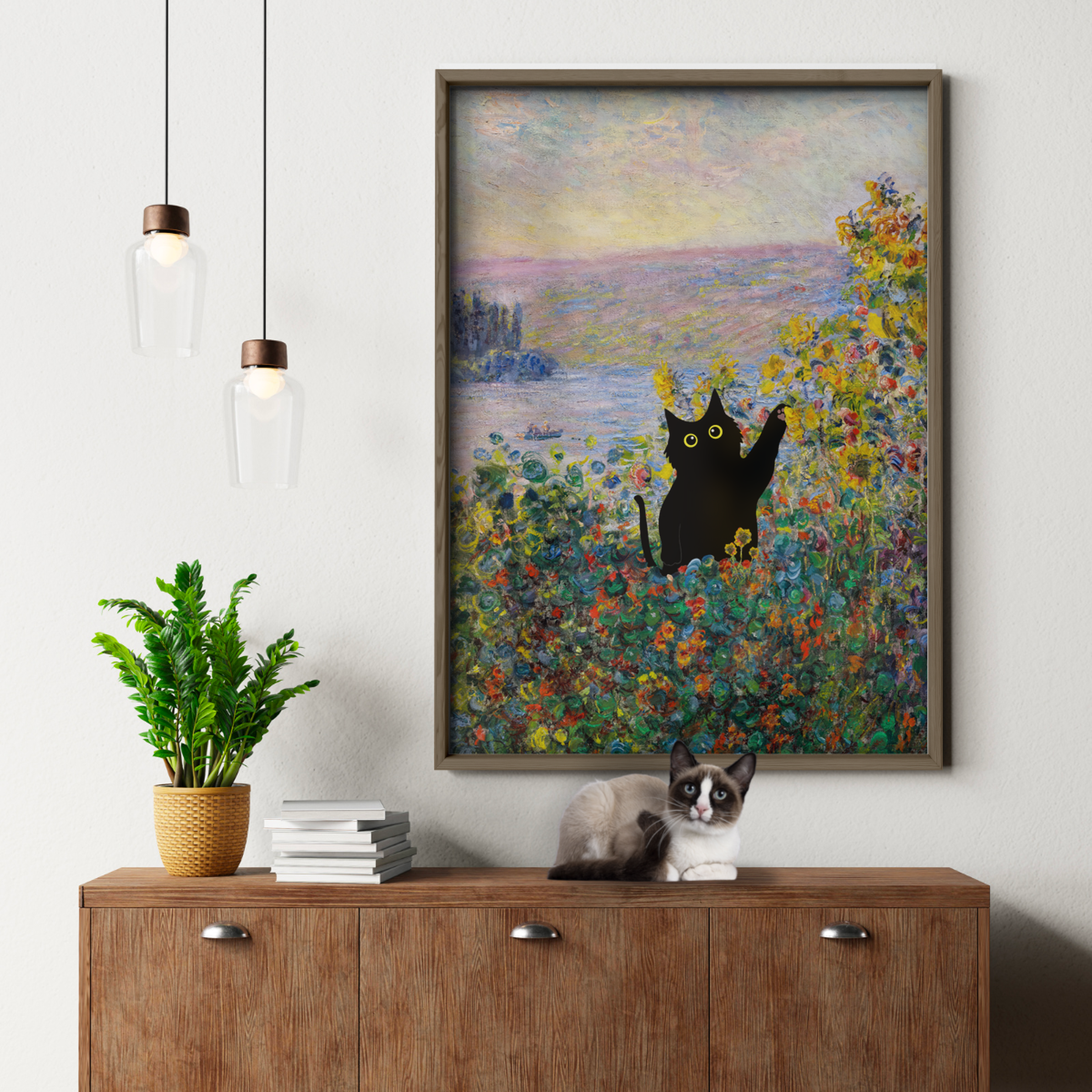 Cat Monet Cliffside