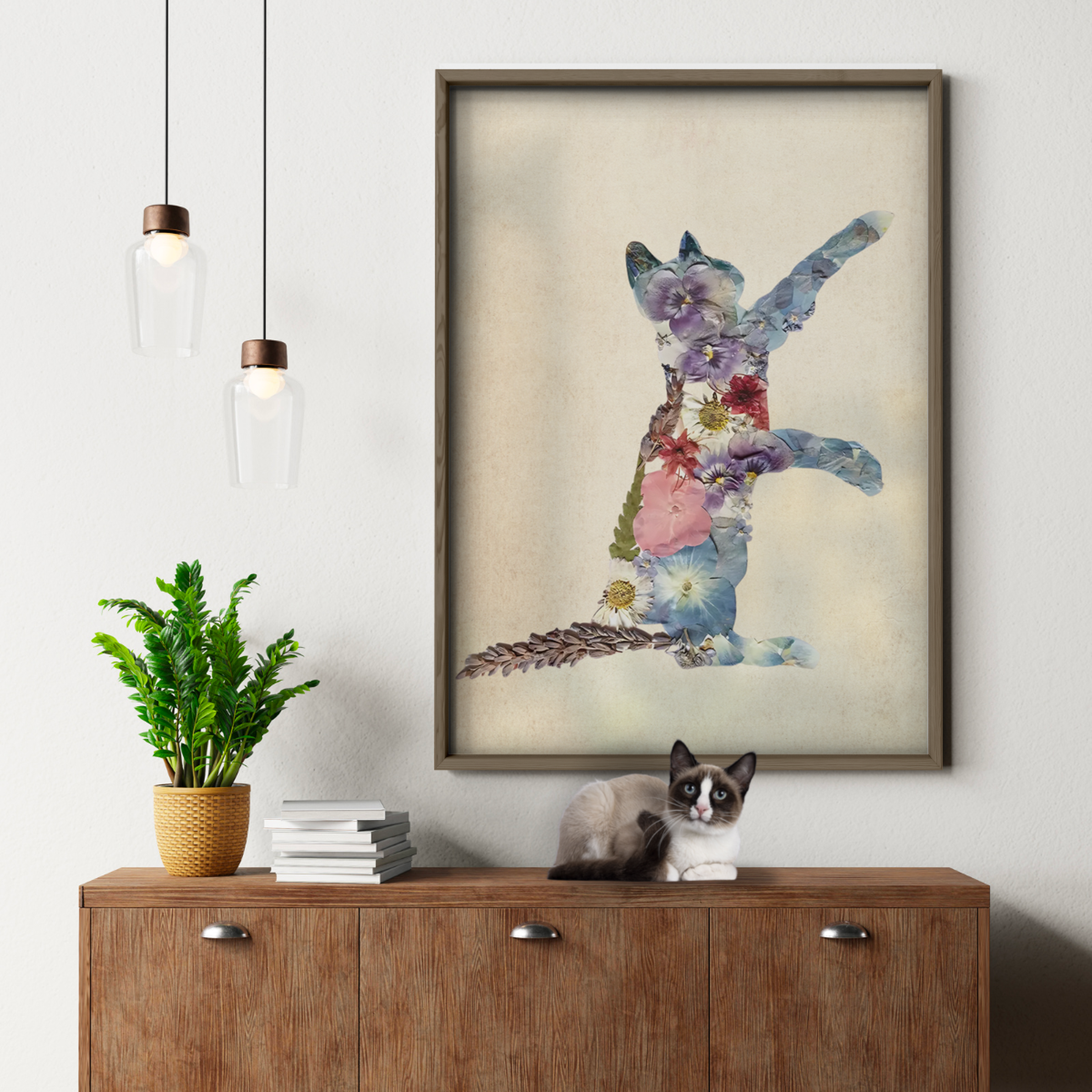 Cat Nature Flower 1 6