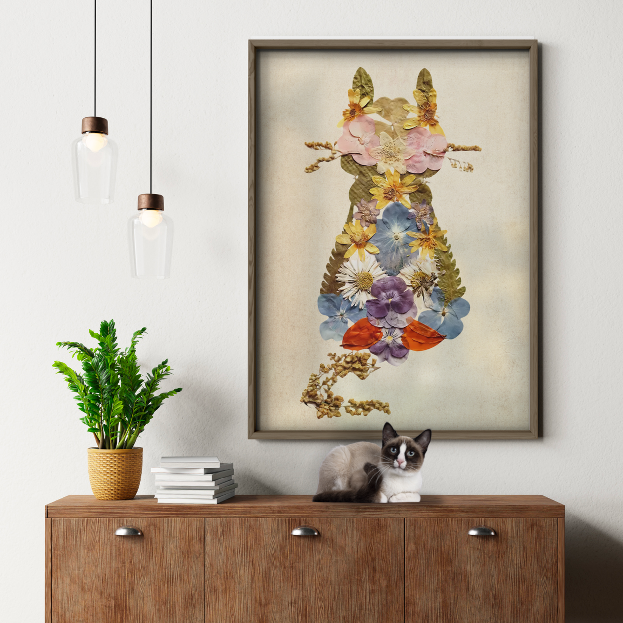 Cat Nature Flower 2 6