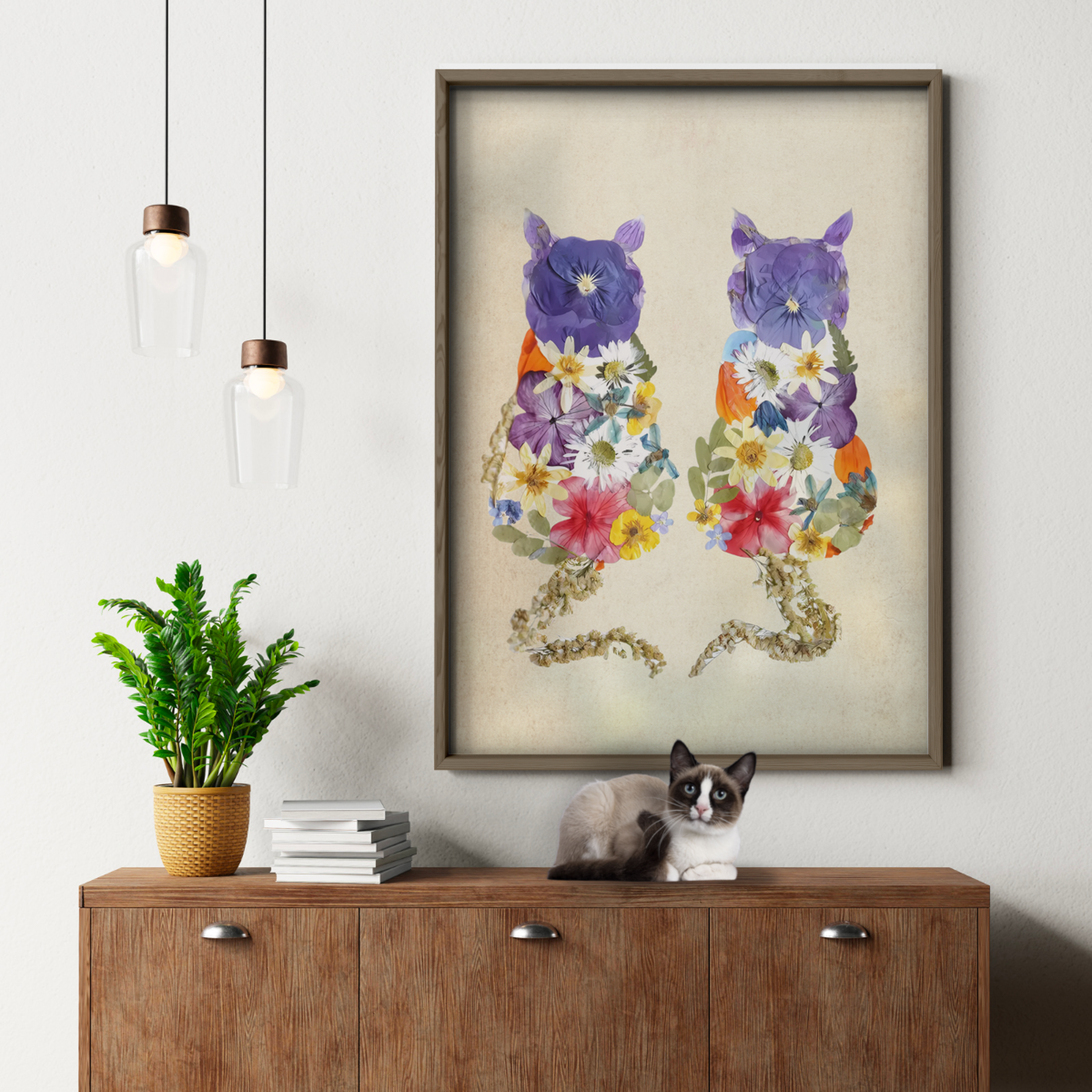 Cat Nature Flower 3 6