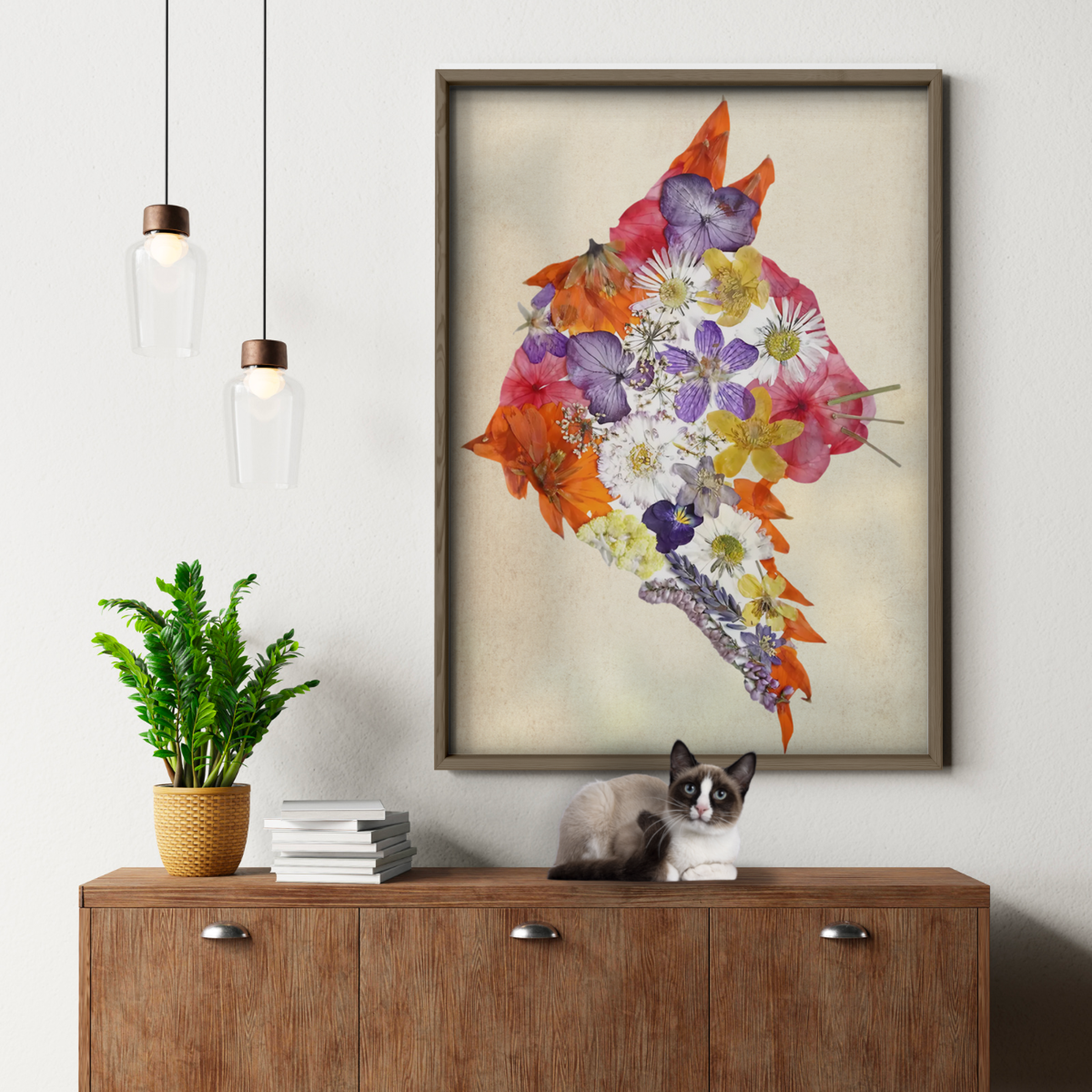 Cat Nature Flower 5 6