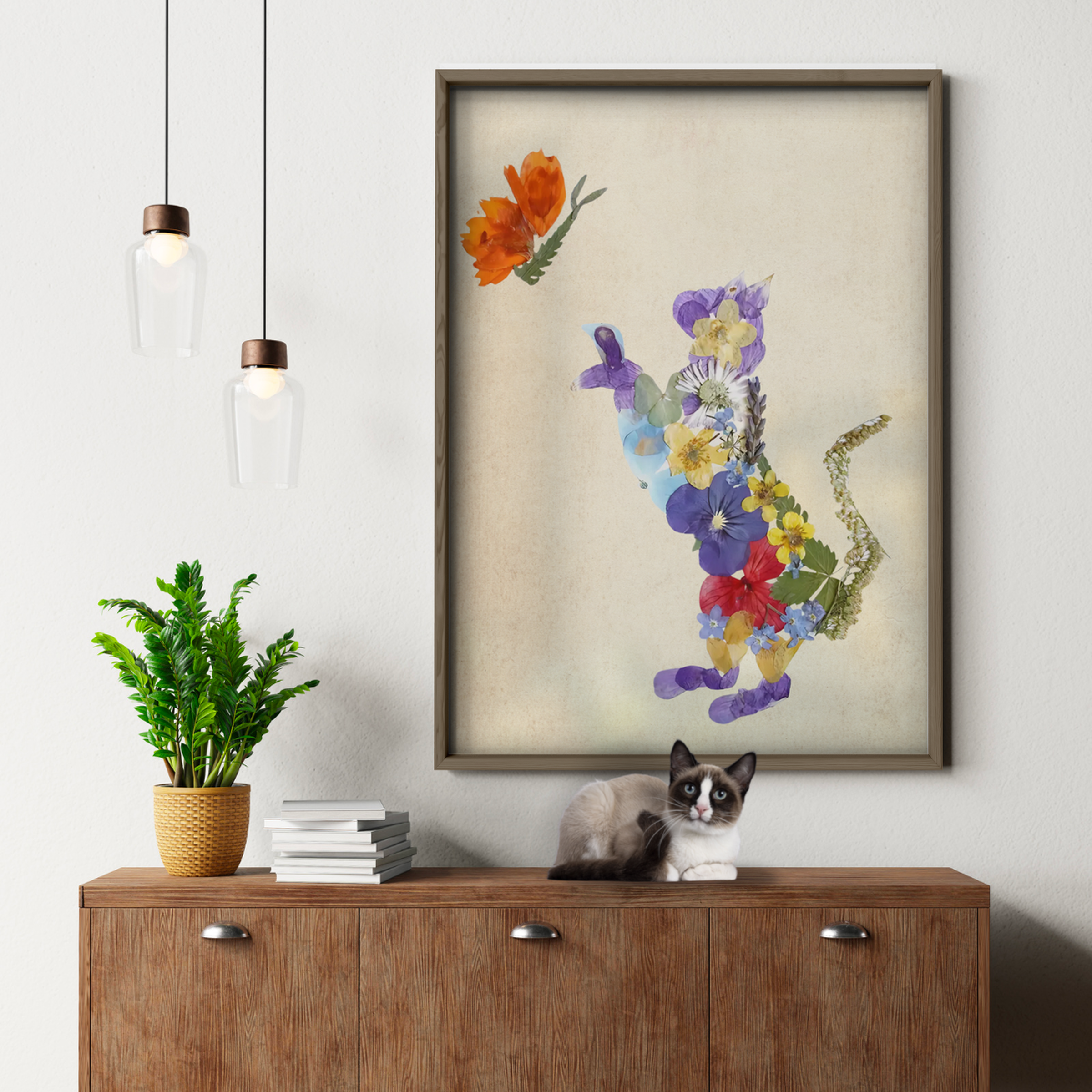 Cat Nature Flower 6 6