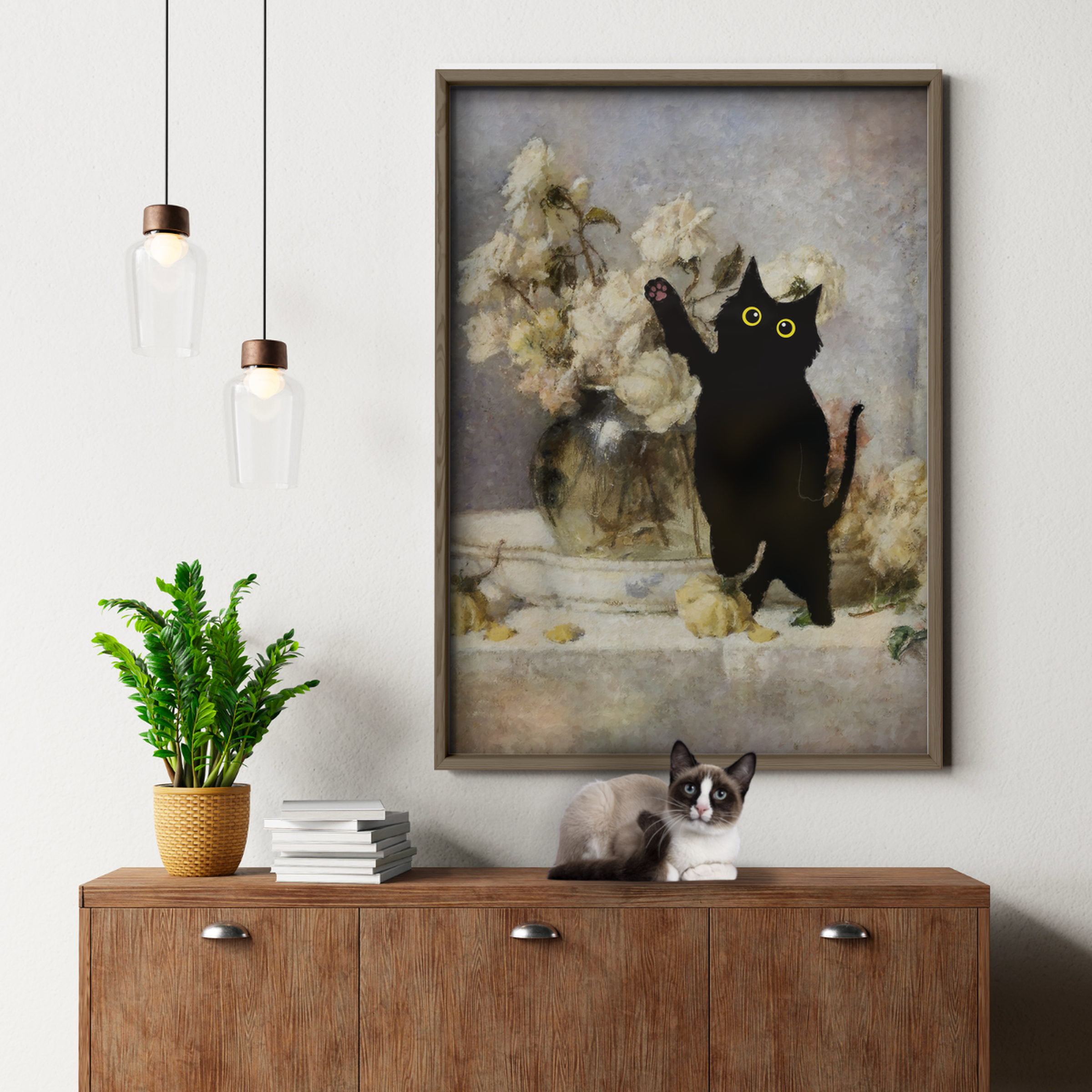 Cat With White Flower Fantin Latour