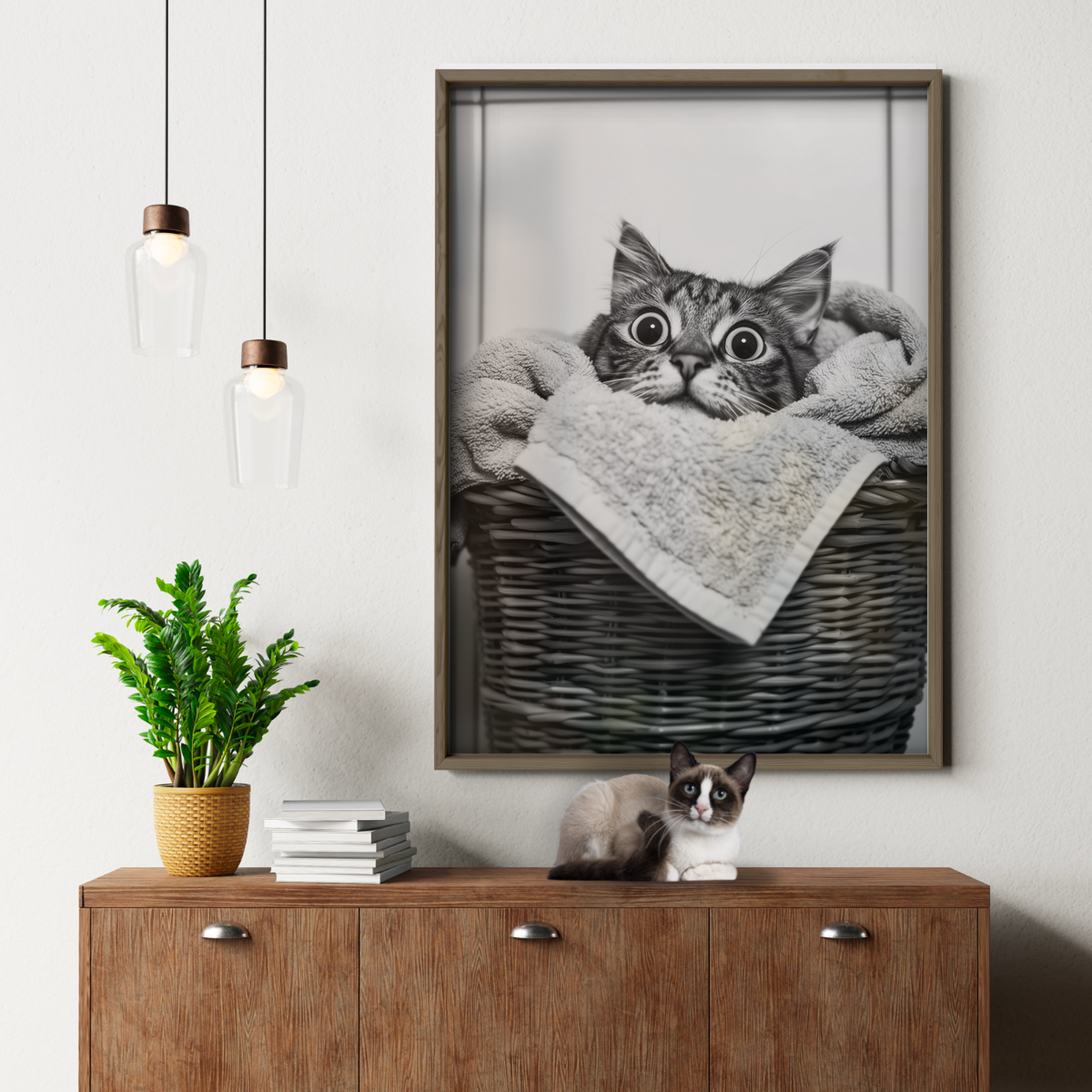 Cozy Cat Basket Eyes