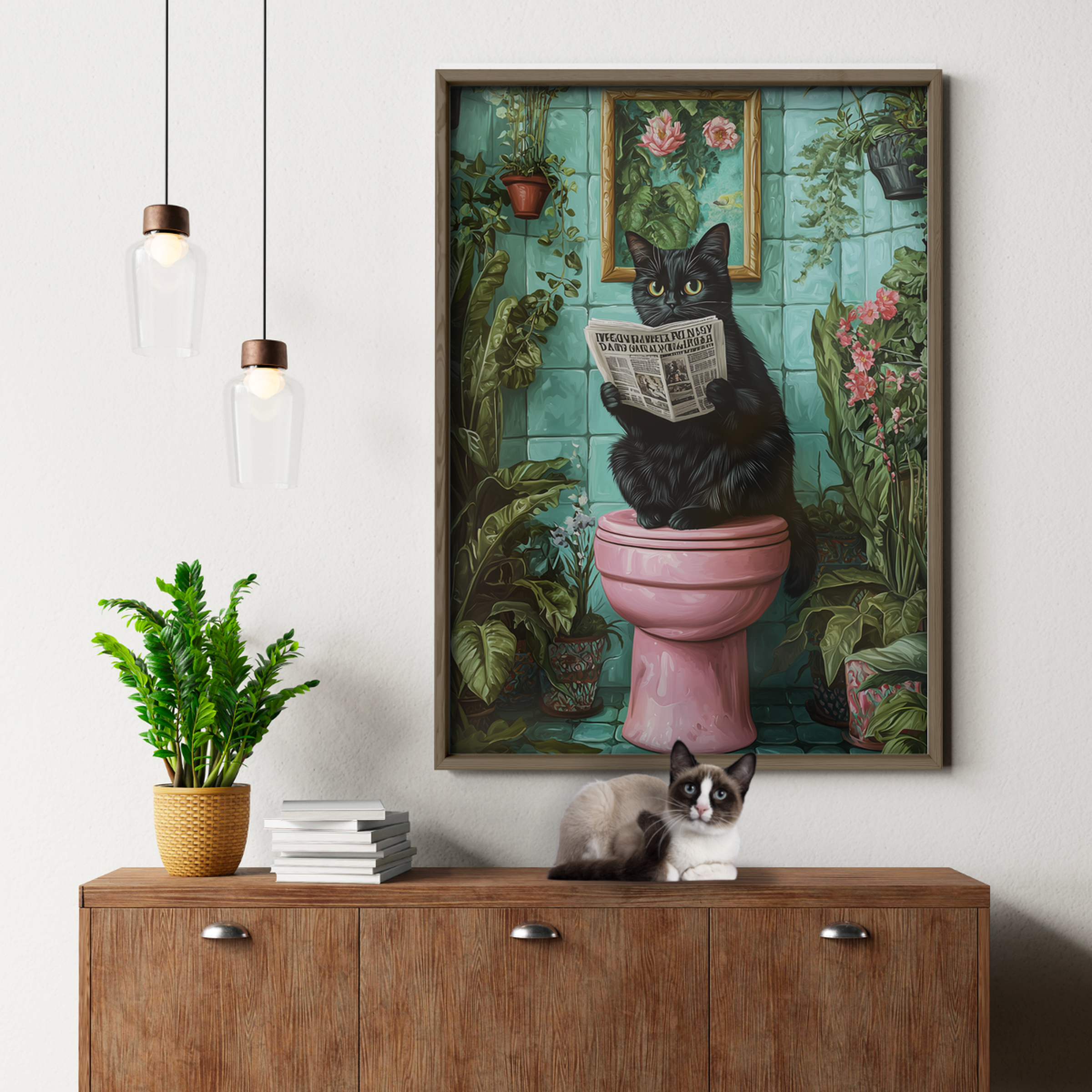 Cozy Cat Bathroom Reader