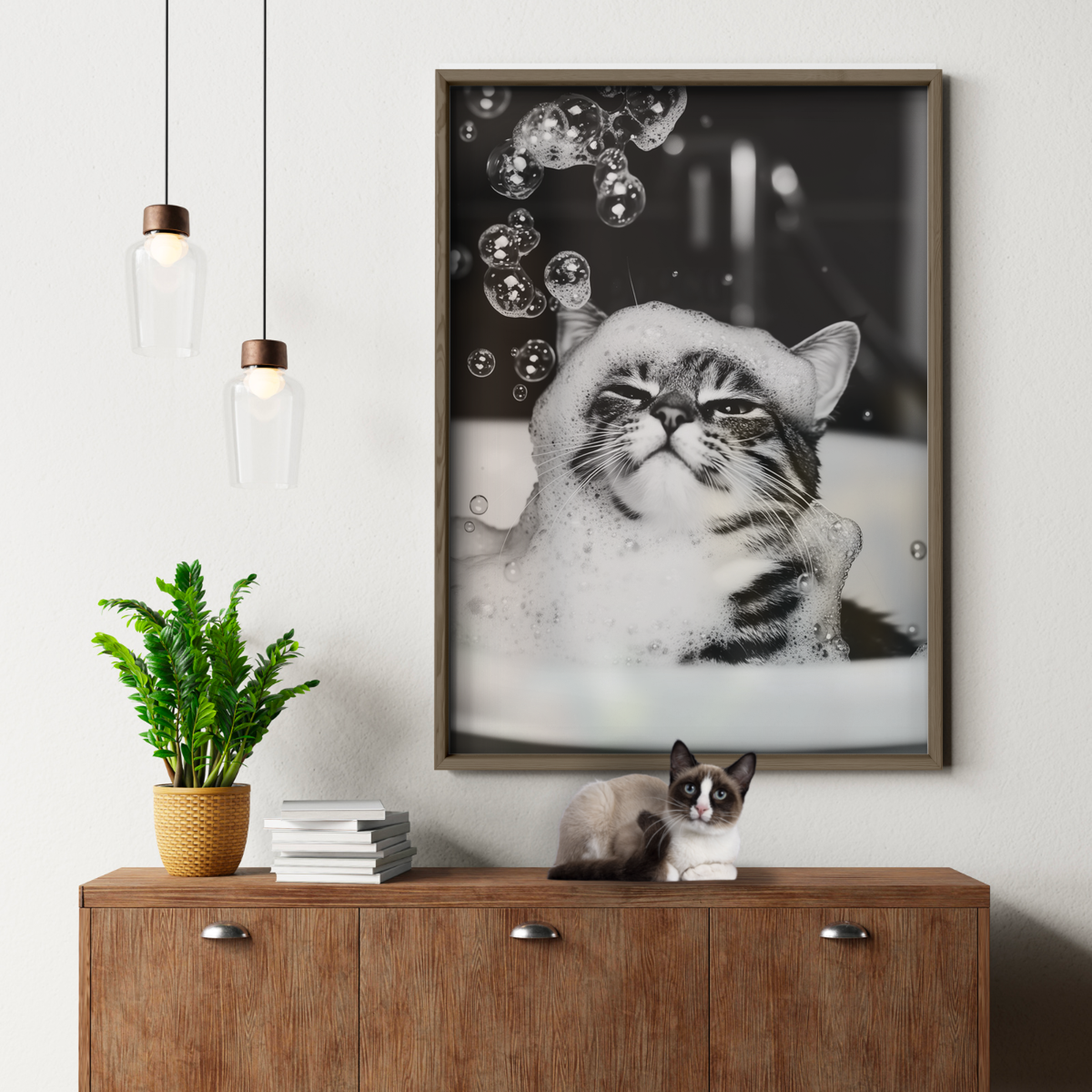 Cozy Cat Bubble Bliss