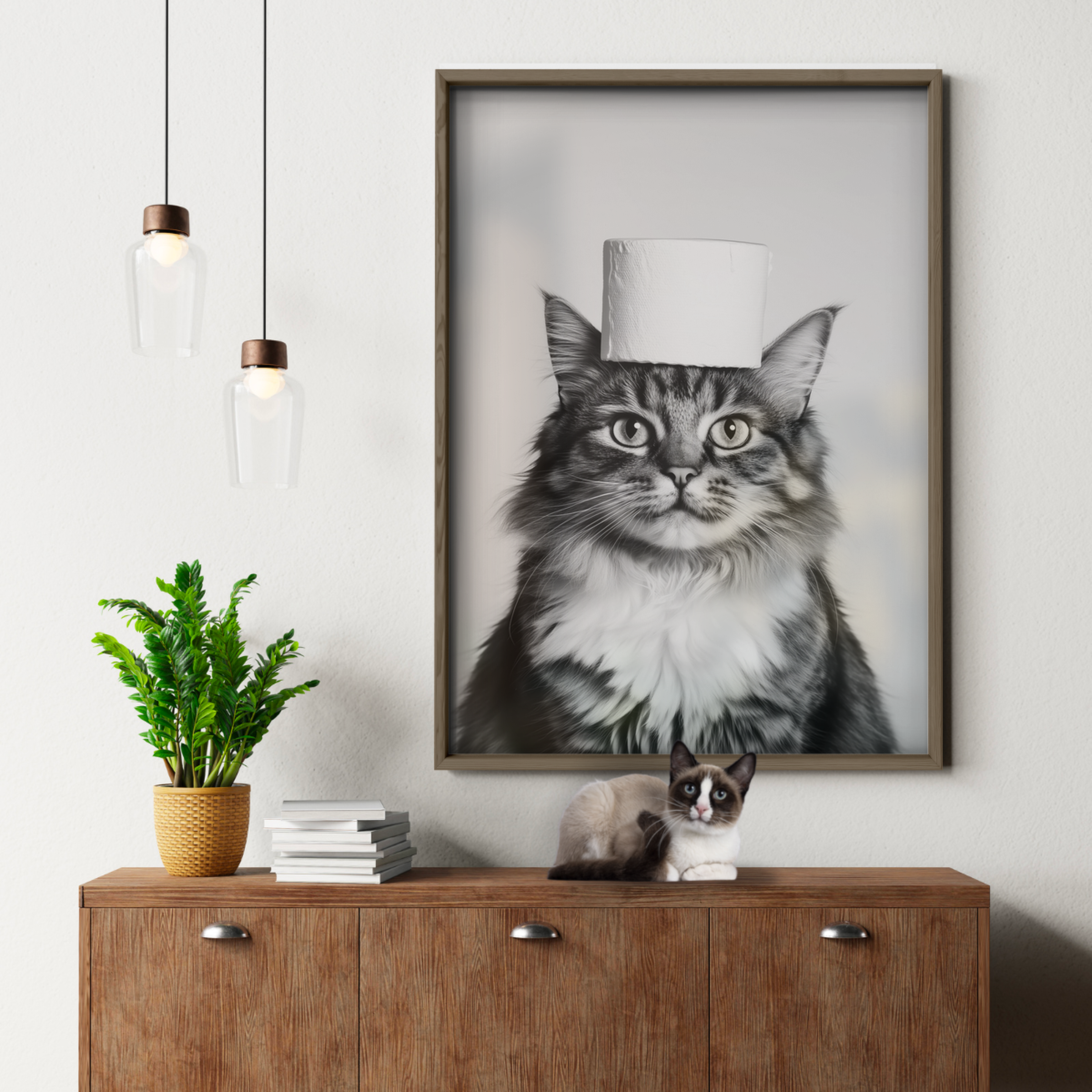 Cozy Cat Paper Roll Hat