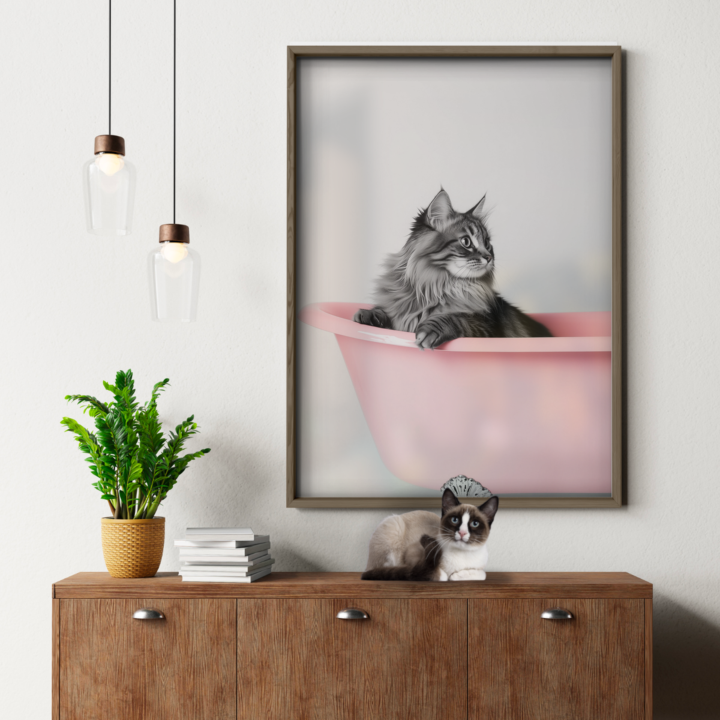 Cozy Cat Pink Bath
