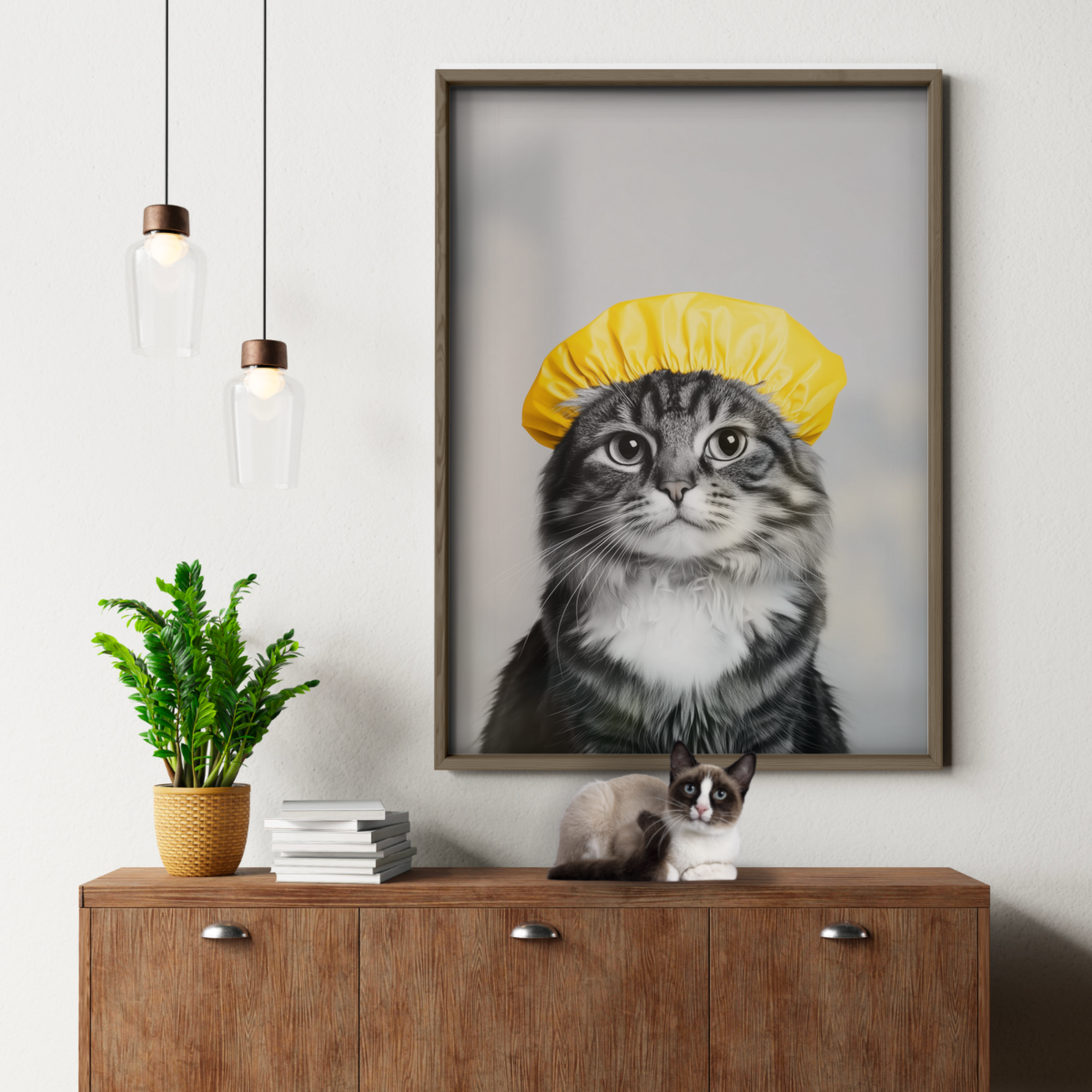 Cozy Cat Shower Cap 2