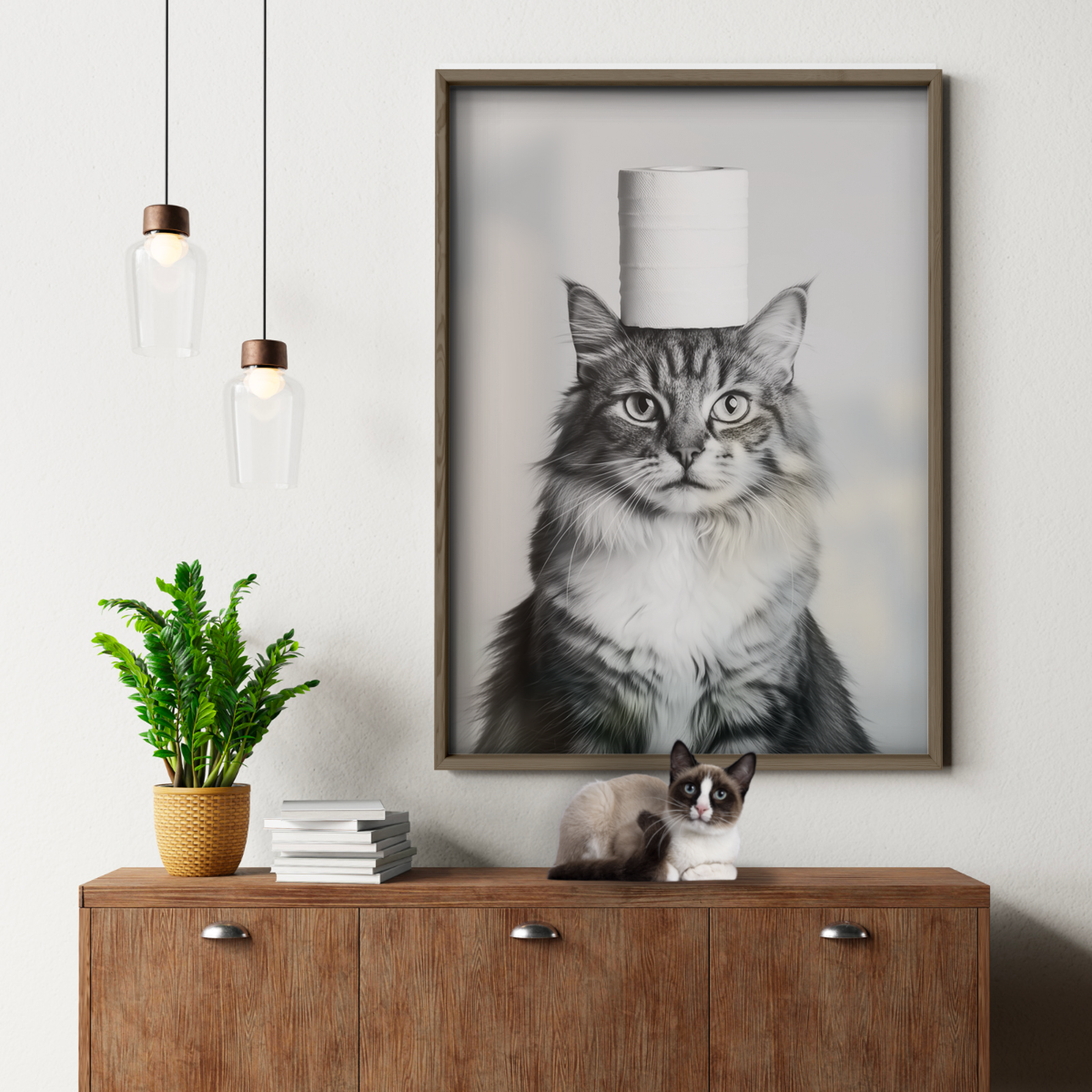 Cozy Cat Toilet Paper Crown 2