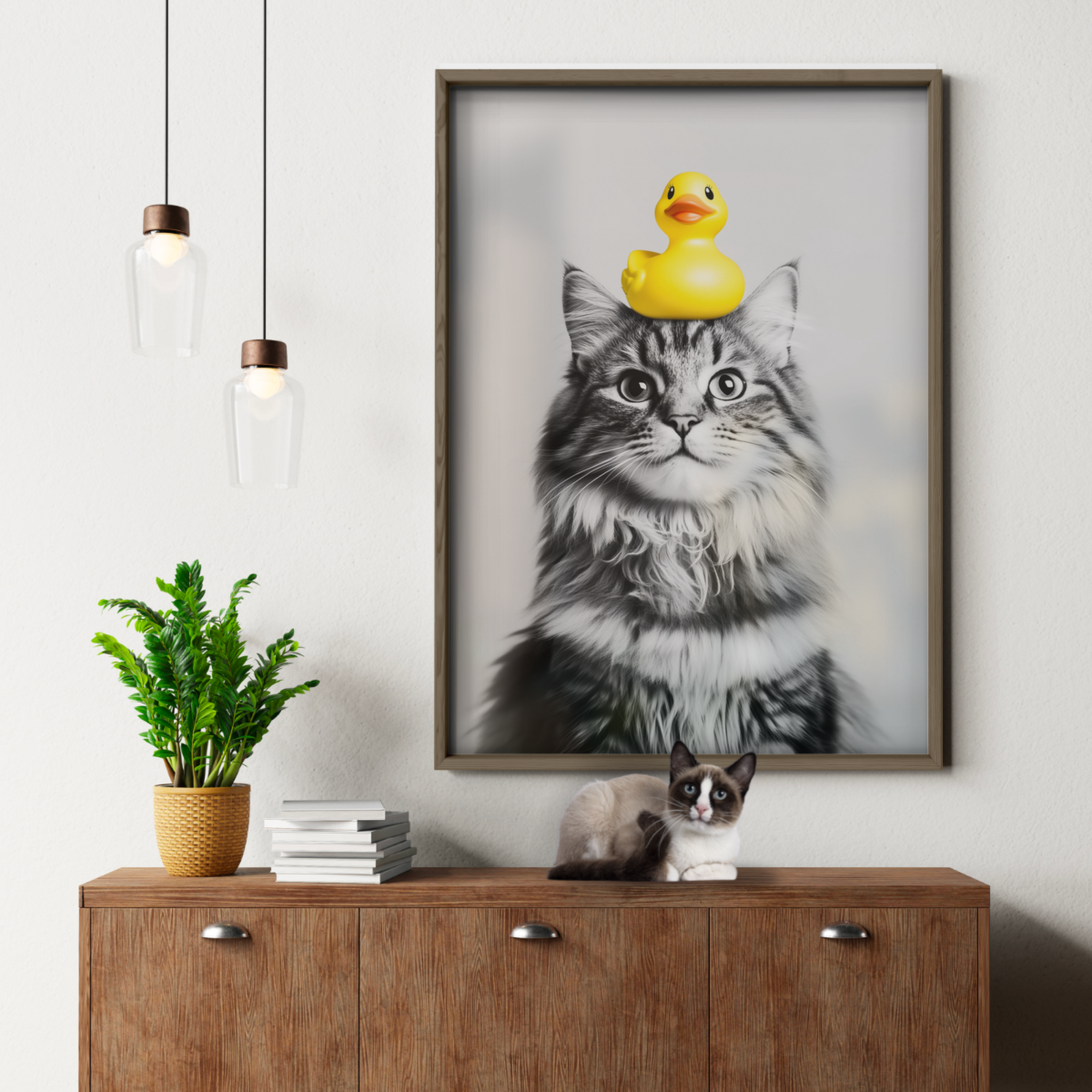 Cozy Cat Yellow Duck