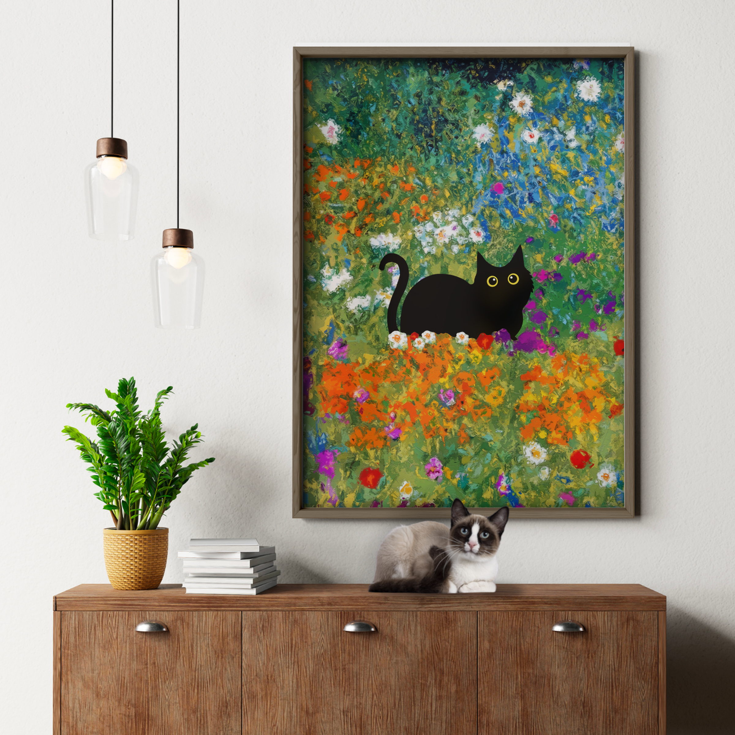 Klimt Cat Garden 1 3