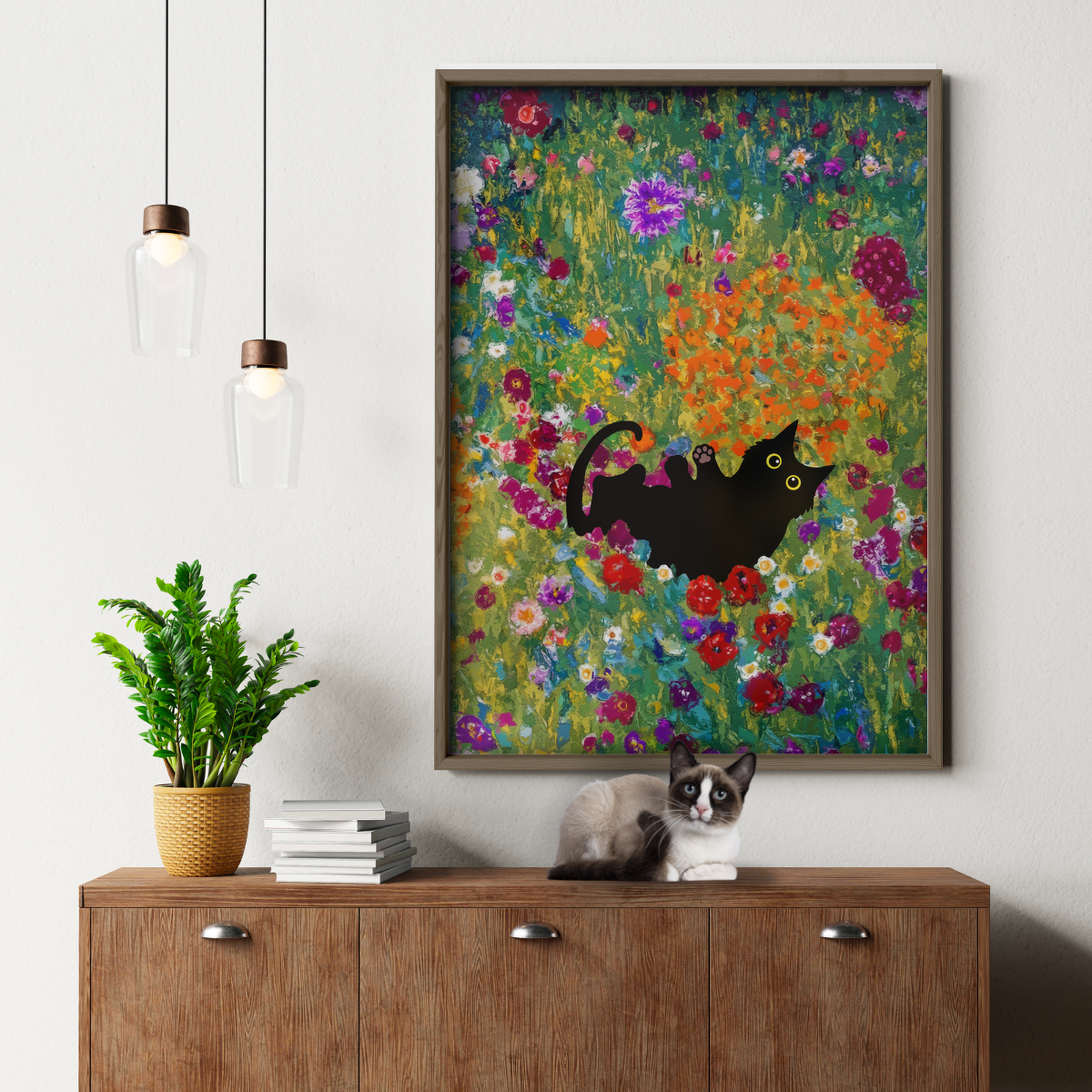 Klimt Cat Garden 2 3