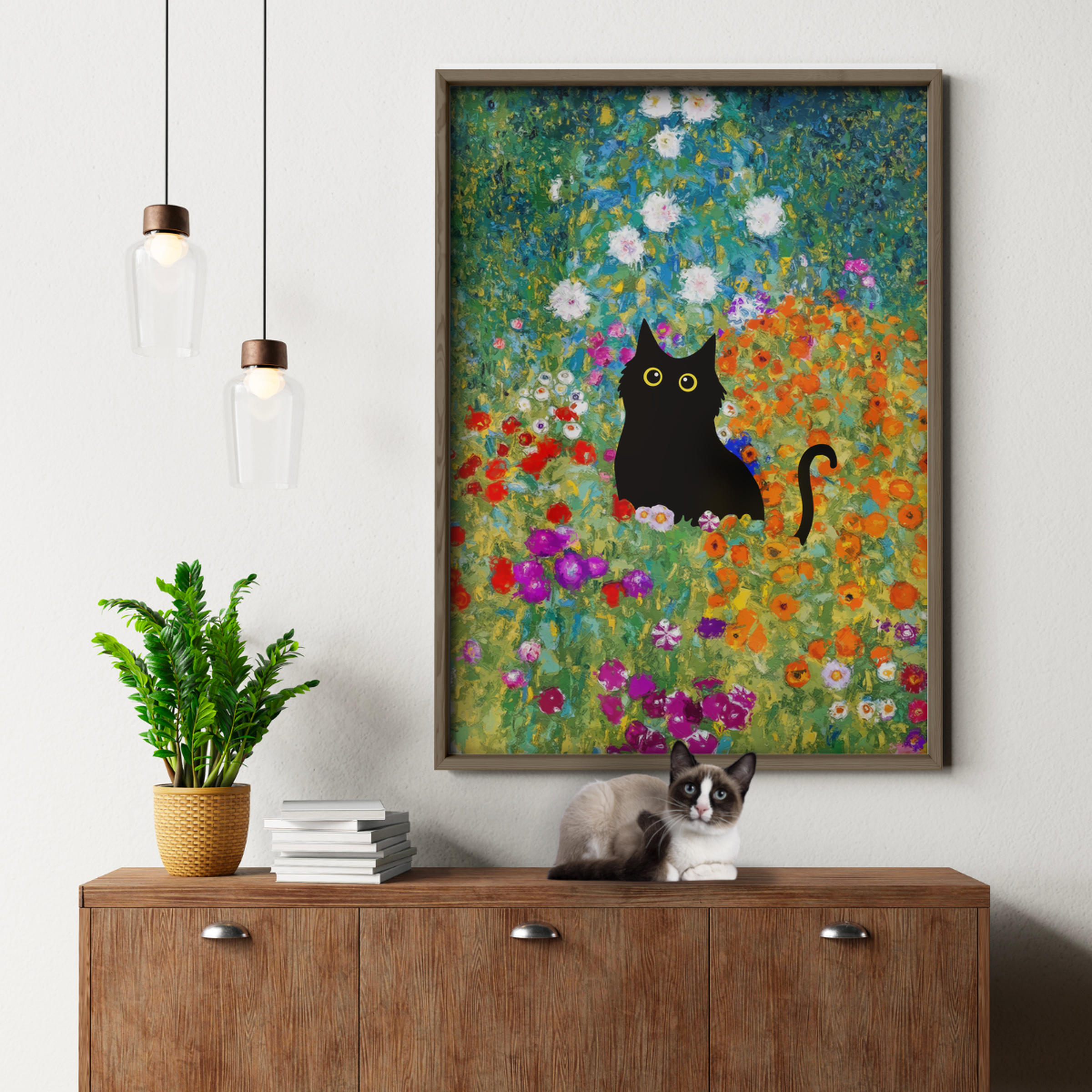 Klimt Cat Garden 3 3