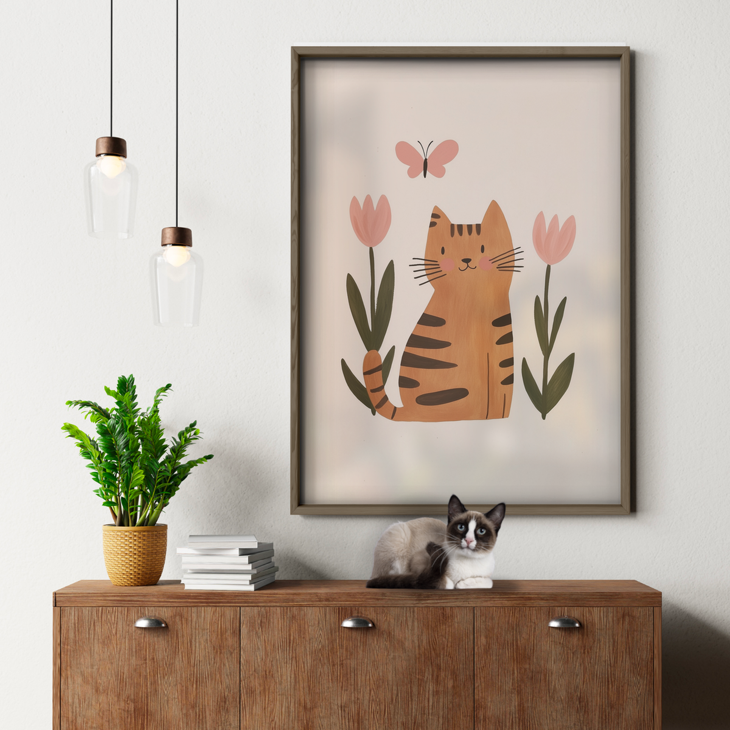 Pop Cat Butterfly Garden