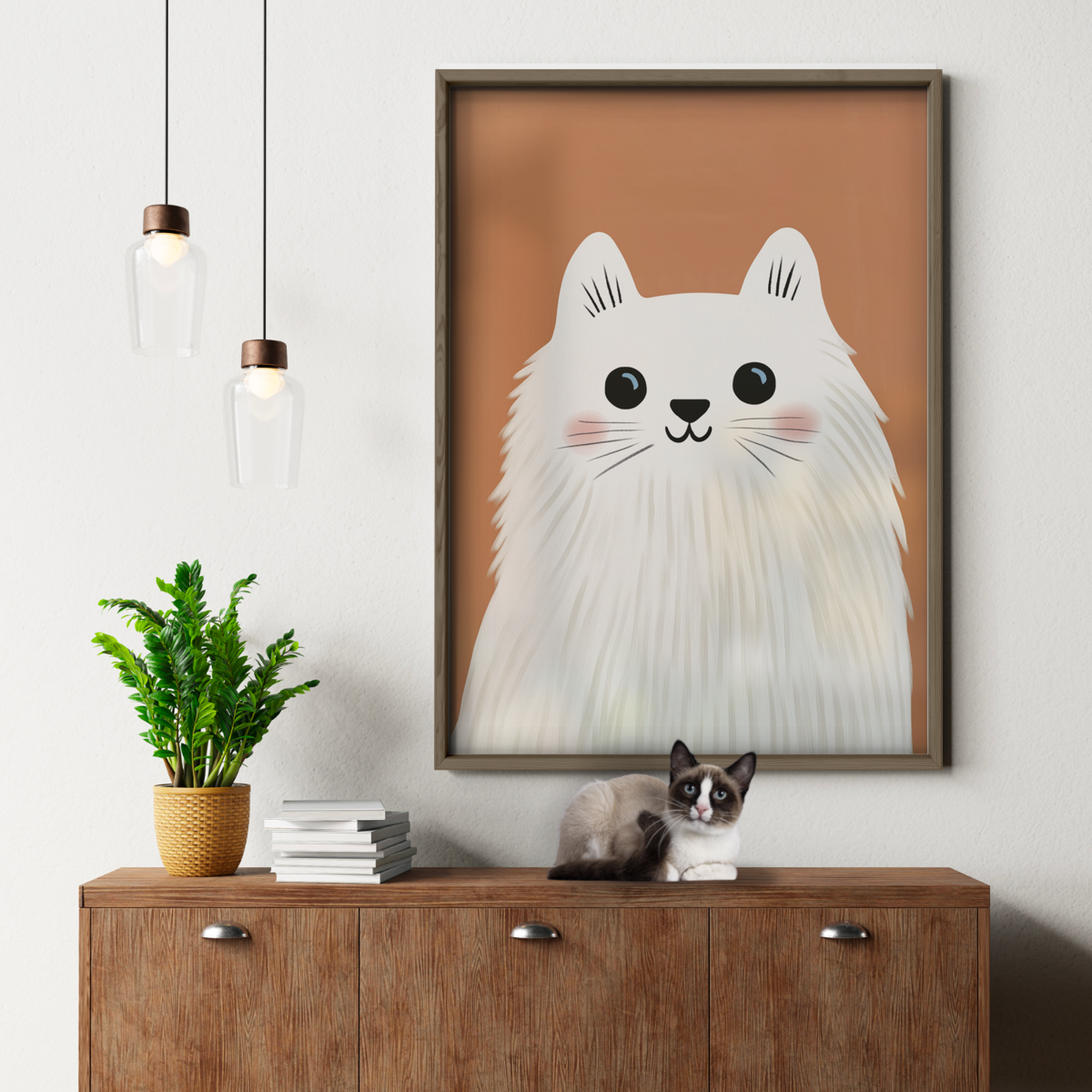Pop Cat Fluffy White